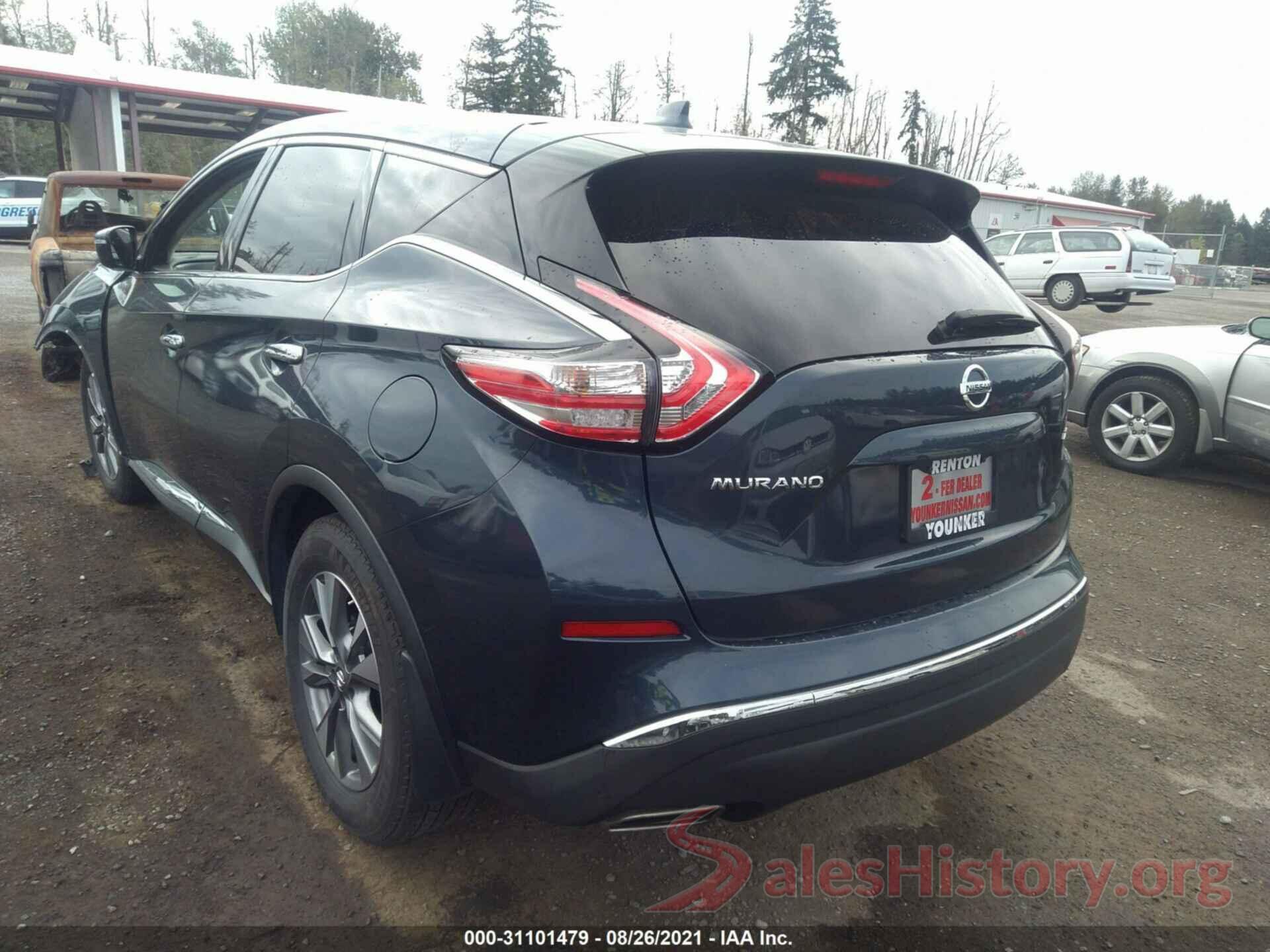 5N1AZ2MH5HN171603 2017 NISSAN MURANO