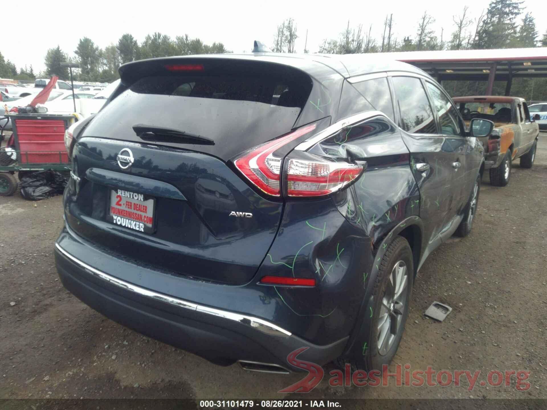 5N1AZ2MH5HN171603 2017 NISSAN MURANO