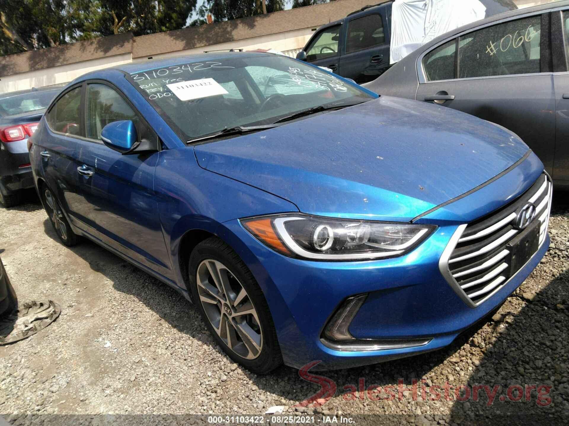 5NPD84LF8HH070541 2017 HYUNDAI ELANTRA