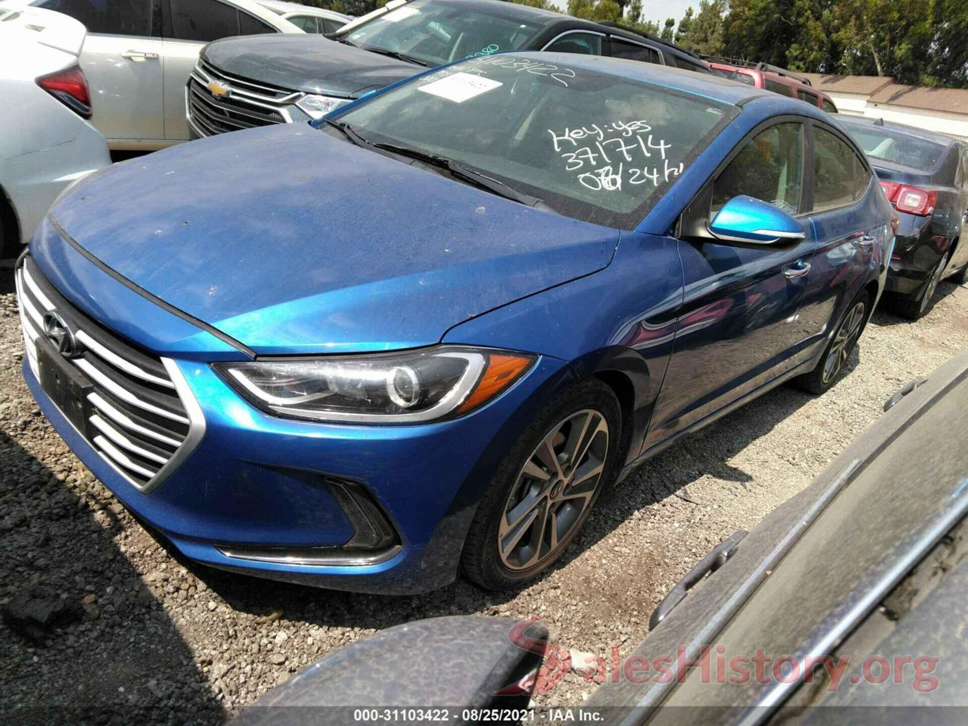 5NPD84LF8HH070541 2017 HYUNDAI ELANTRA