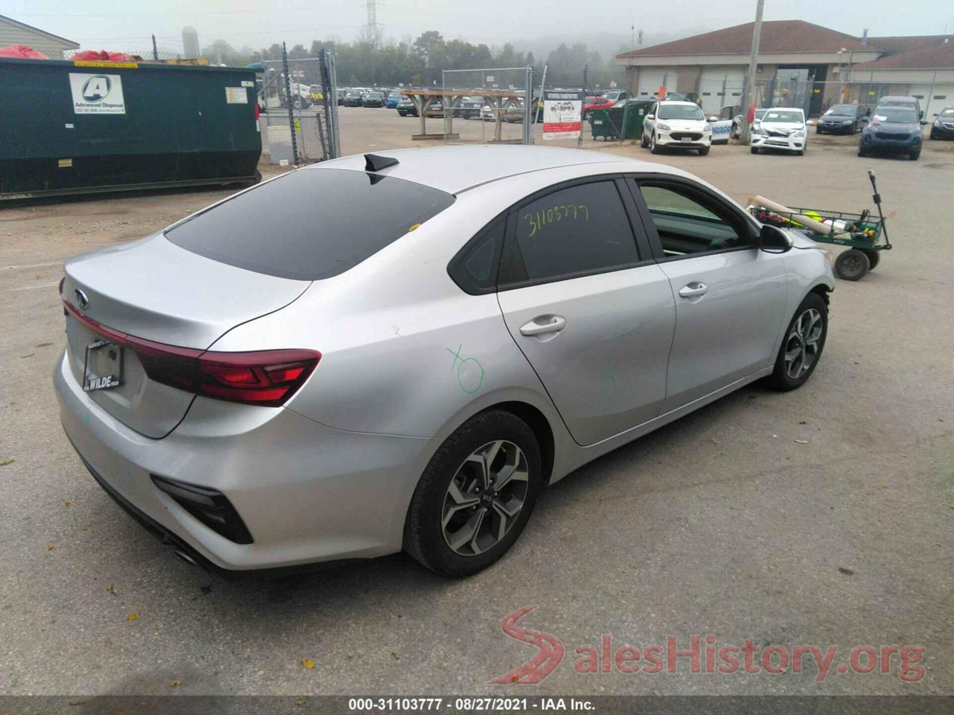 3KPF24AD3LE147535 2020 KIA FORTE