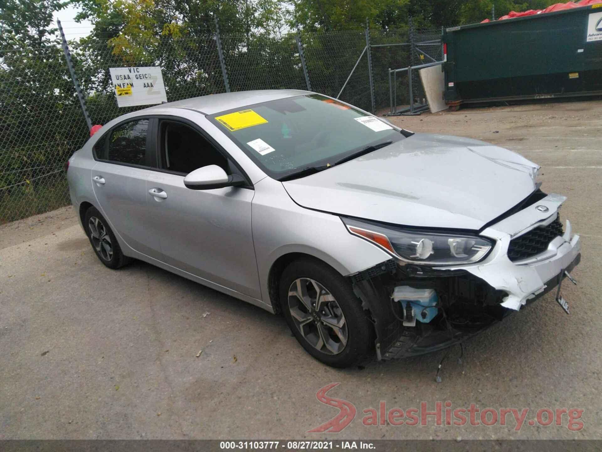 3KPF24AD3LE147535 2020 KIA FORTE