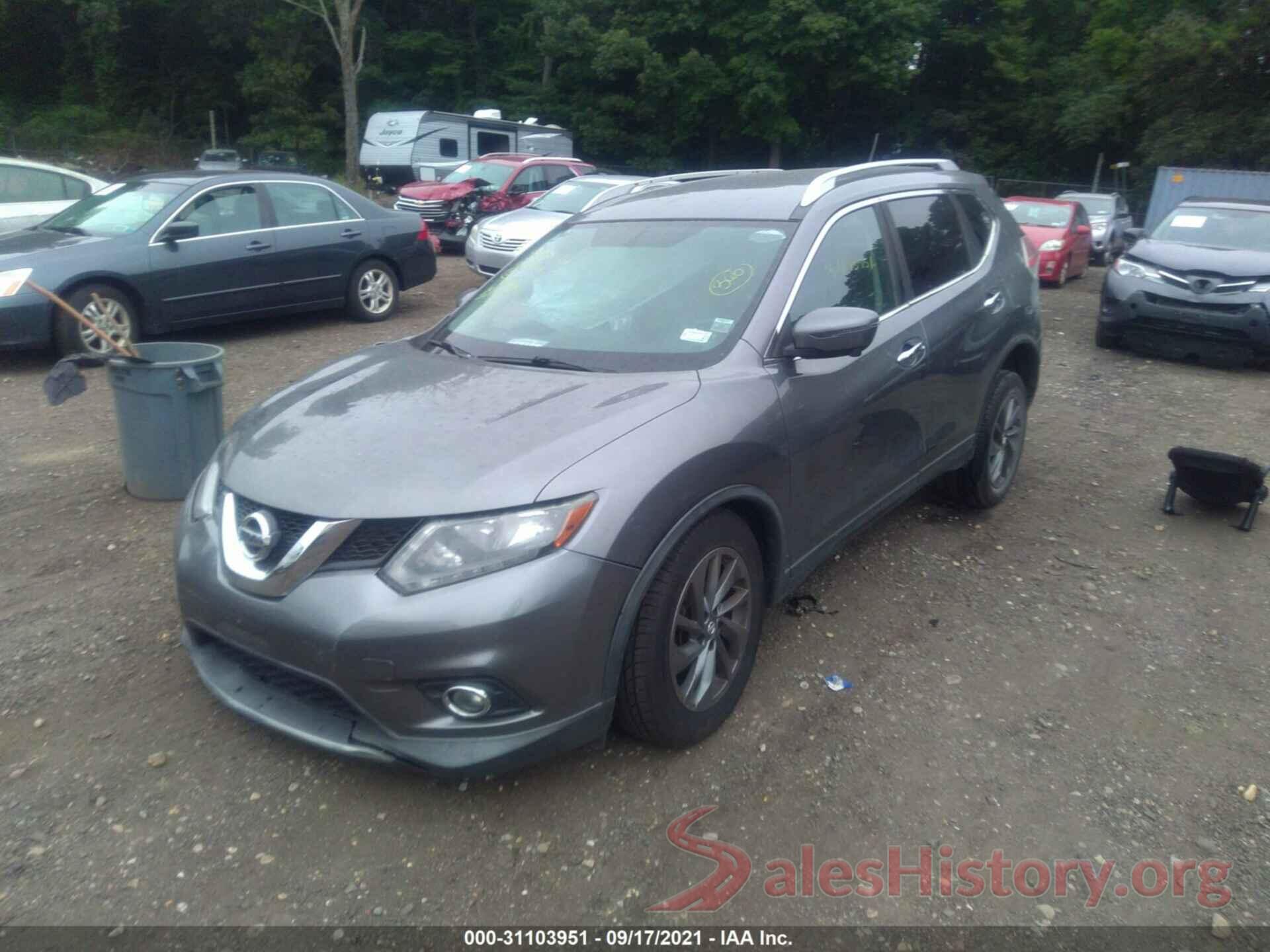 KNMAT2MV3GP695783 2016 NISSAN ROGUE