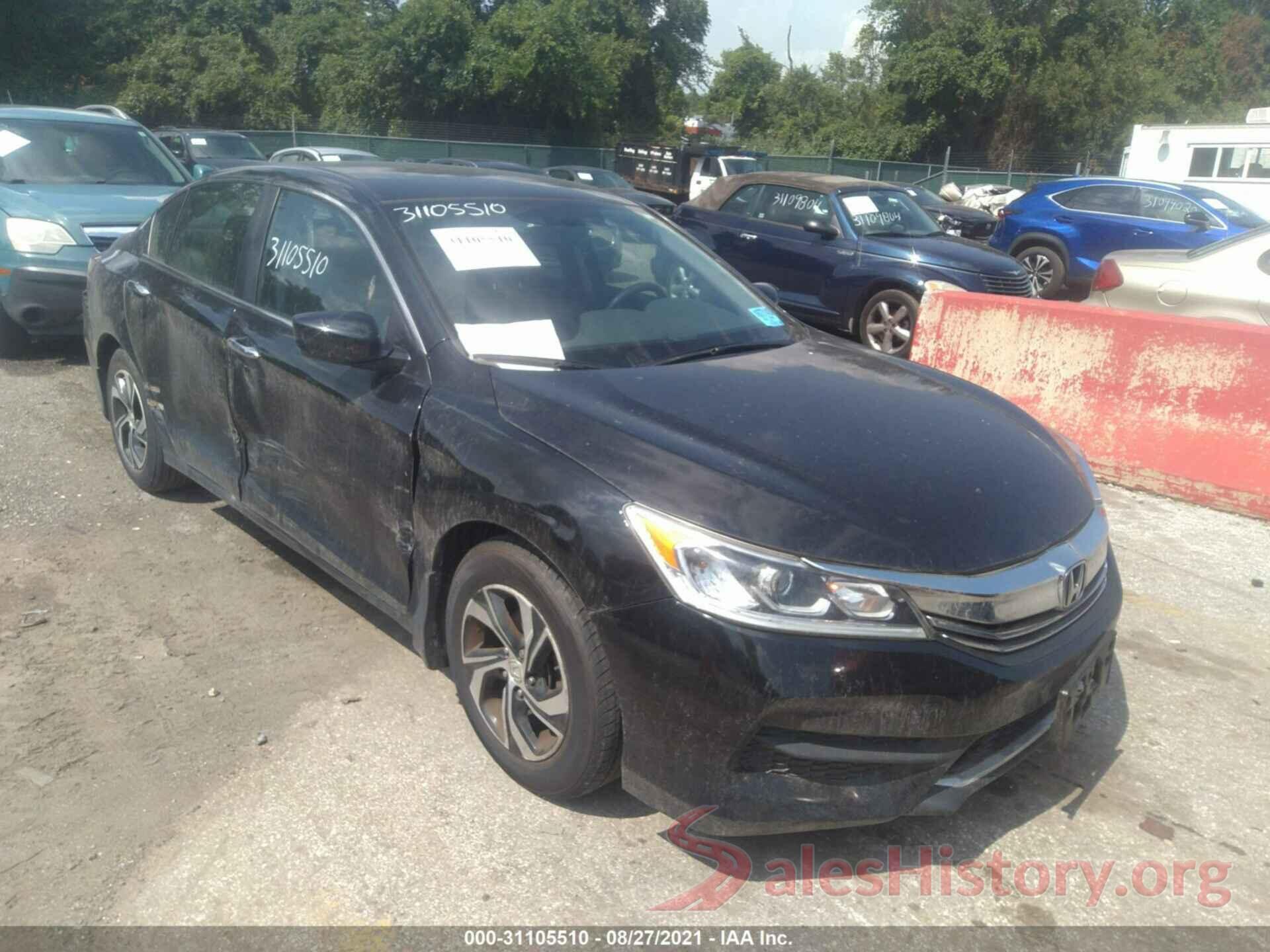 1HGCR2F33GA151341 2016 HONDA ACCORD SEDAN