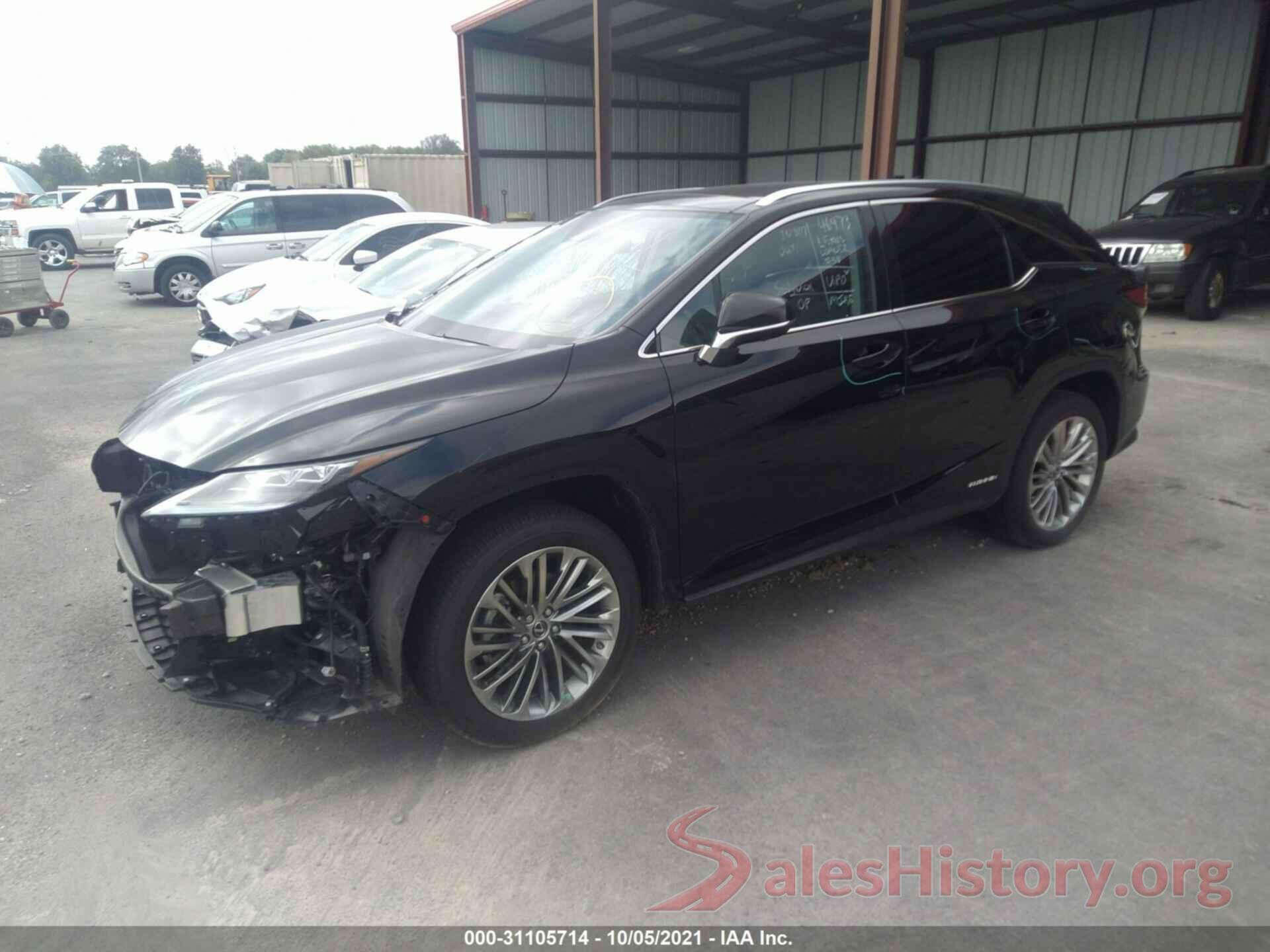 2T2JGMDA6MC058597 2021 LEXUS RX