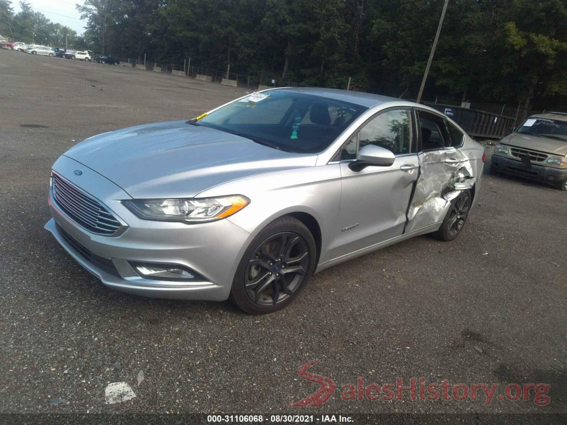 3FA6P0LU4JR169059 2018 FORD FUSION HYBRID