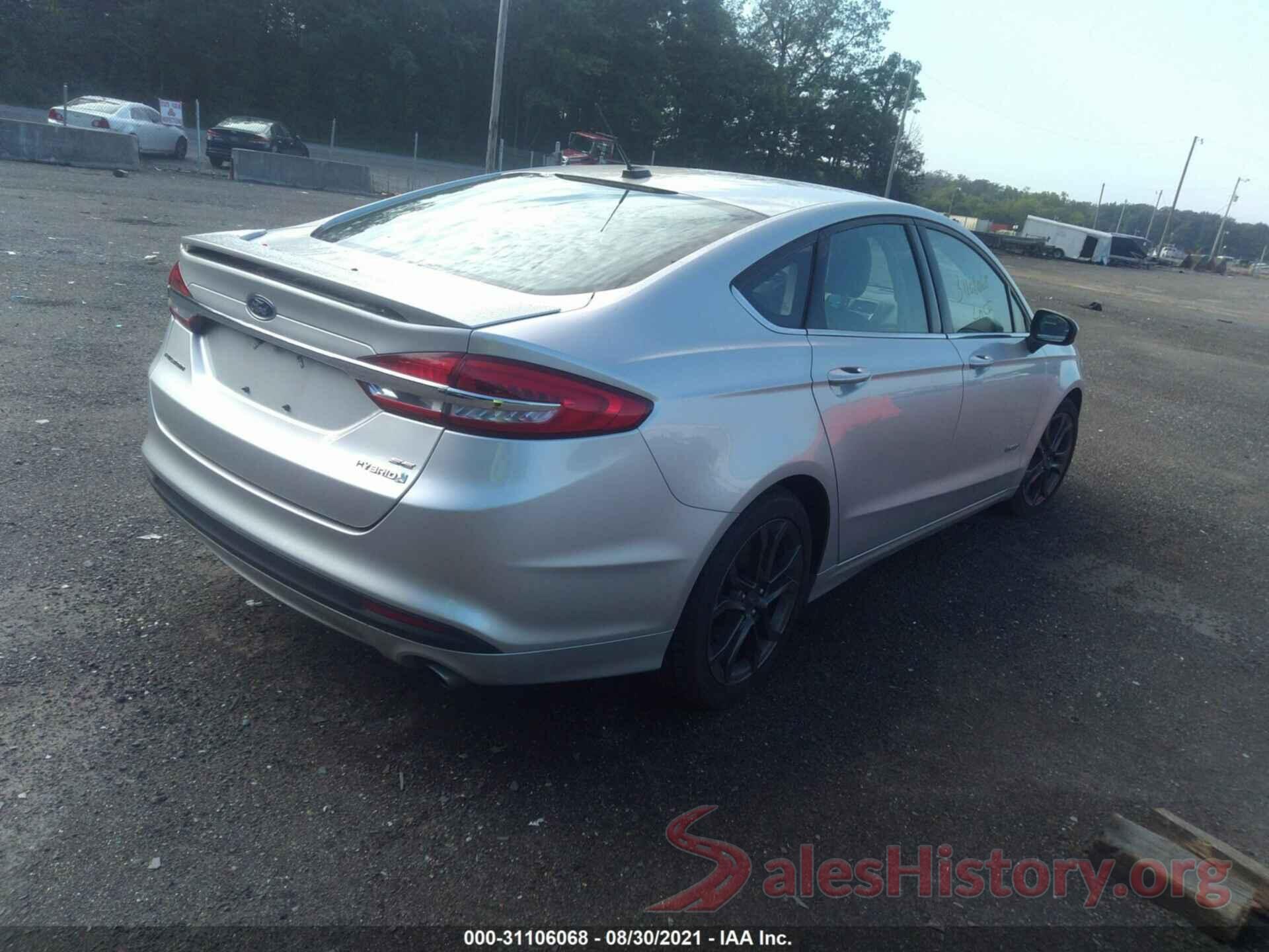 3FA6P0LU4JR169059 2018 FORD FUSION HYBRID