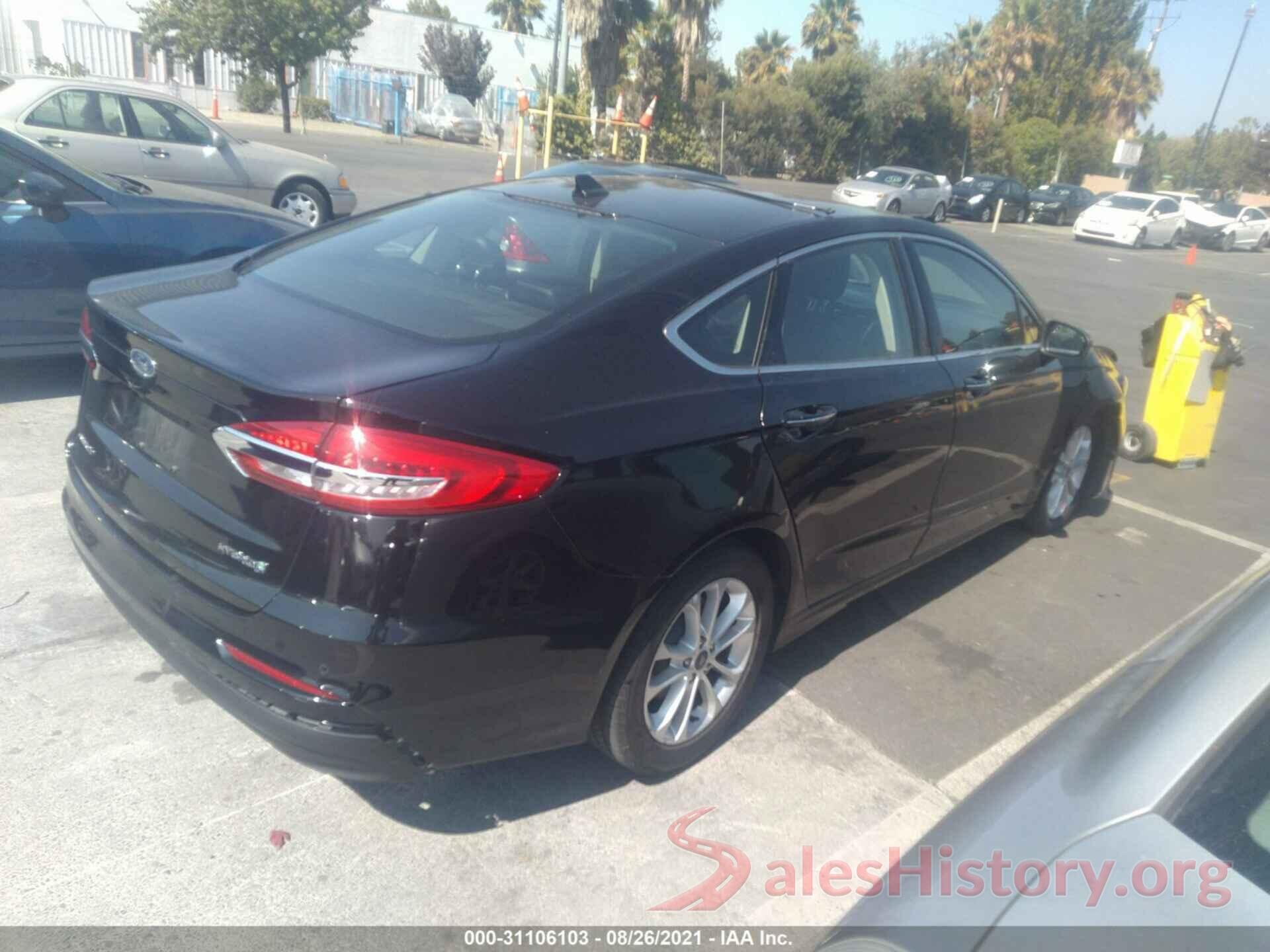 3FA6P0MU6KR189538 2019 FORD FUSION HYBRID