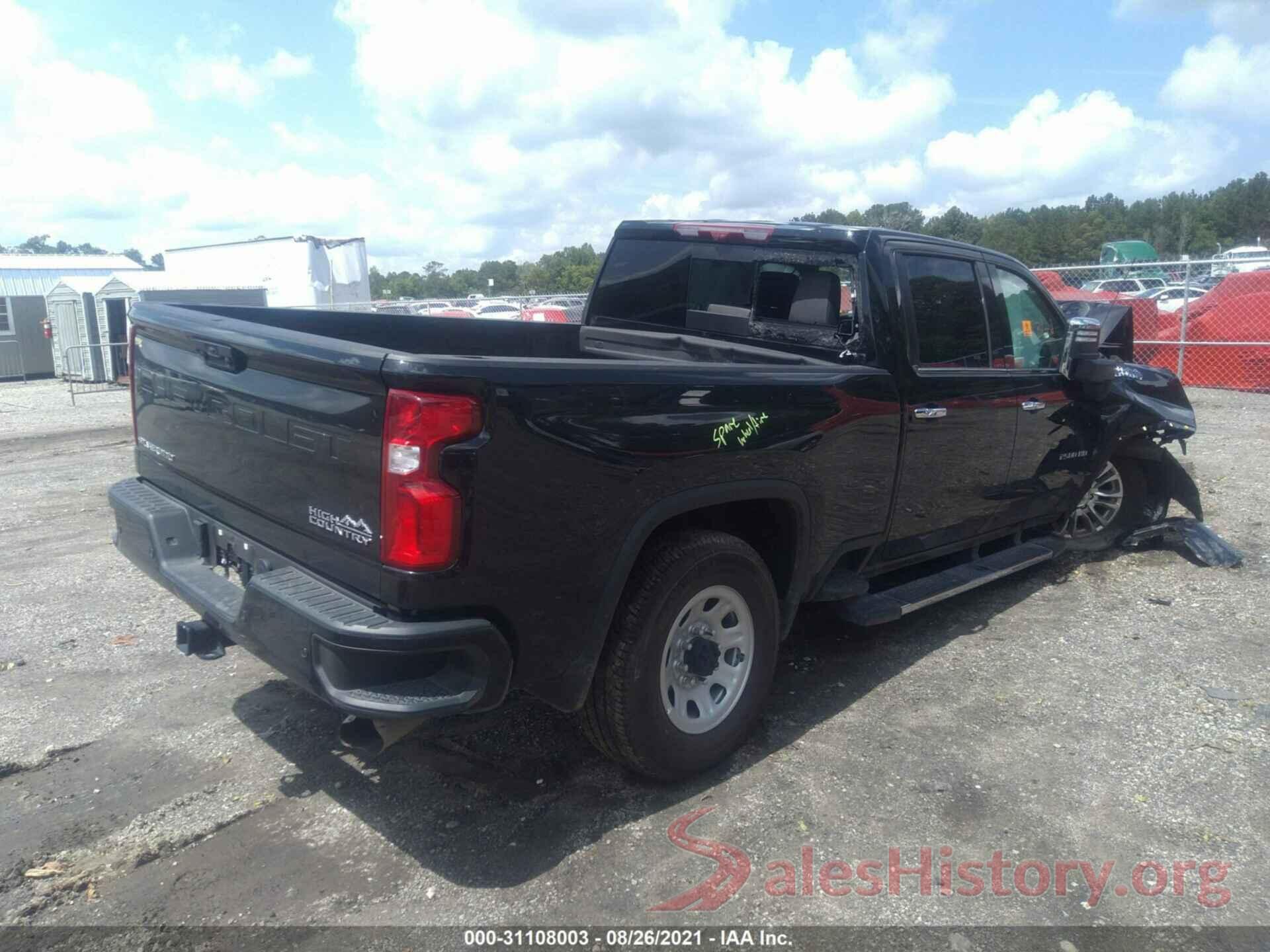 1GC4YREY7MF107322 2021 CHEVROLET SILVERADO 2500HD