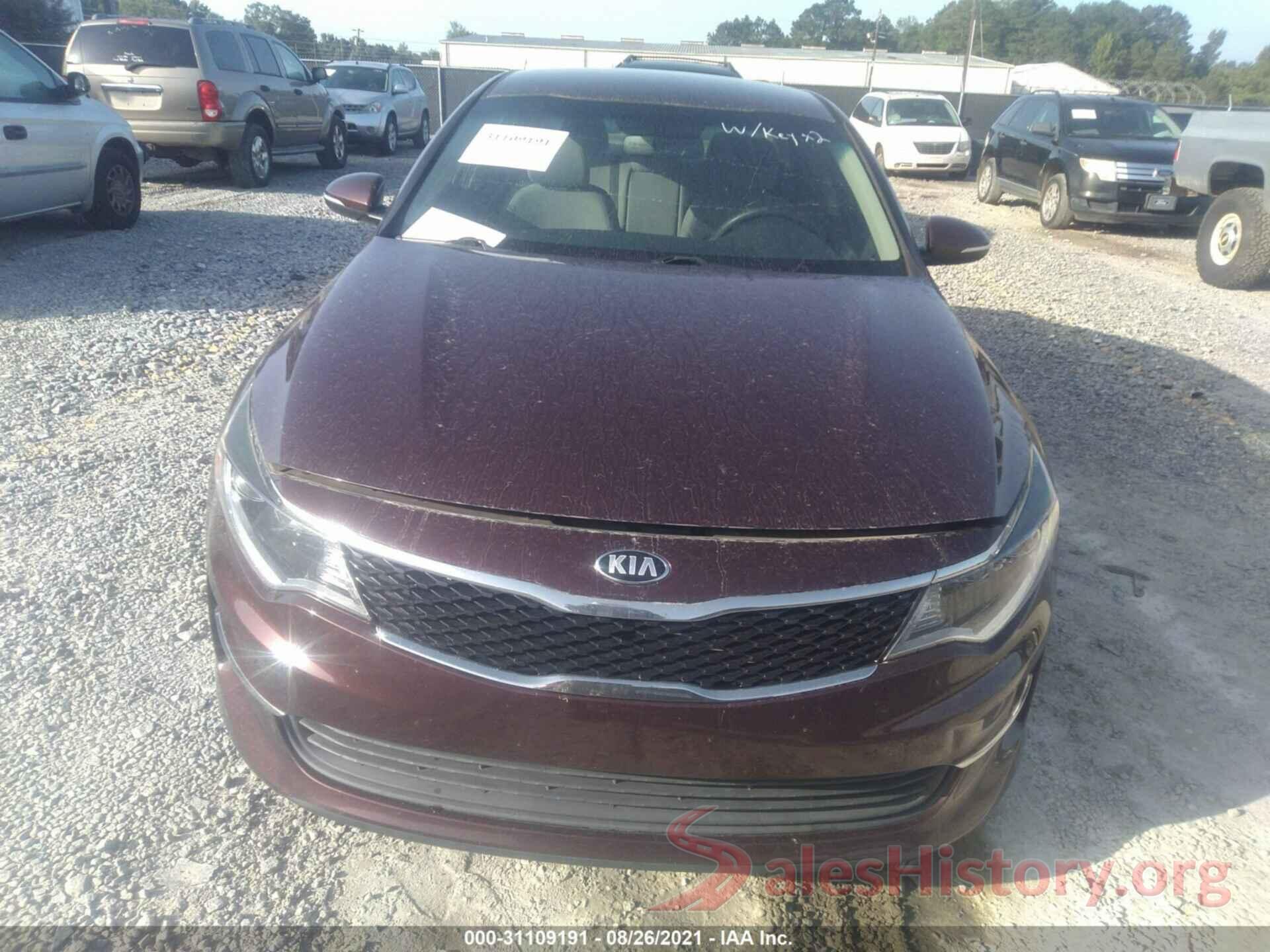 5XXGT4L33GG054159 2016 KIA OPTIMA