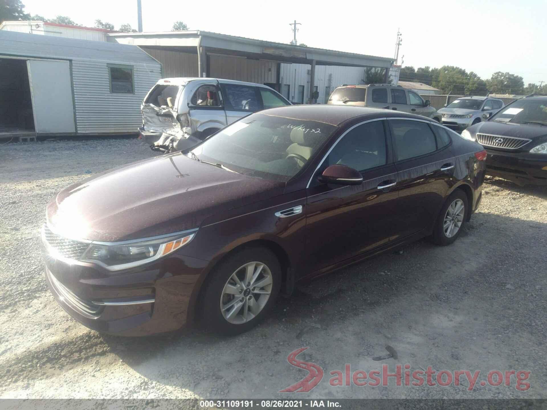 5XXGT4L33GG054159 2016 KIA OPTIMA