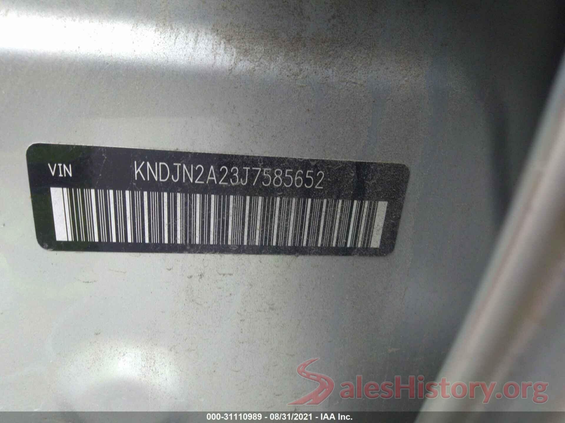 KNDJN2A23J7585652 2018 KIA SOUL