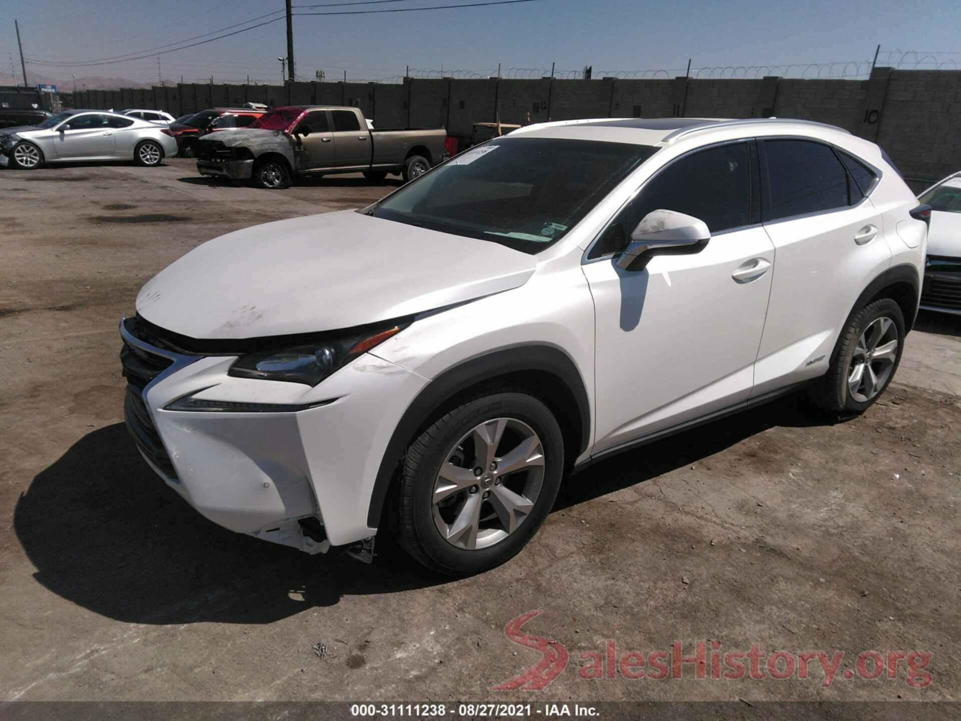 JTJBJRBZ7H2063406 2017 LEXUS NX