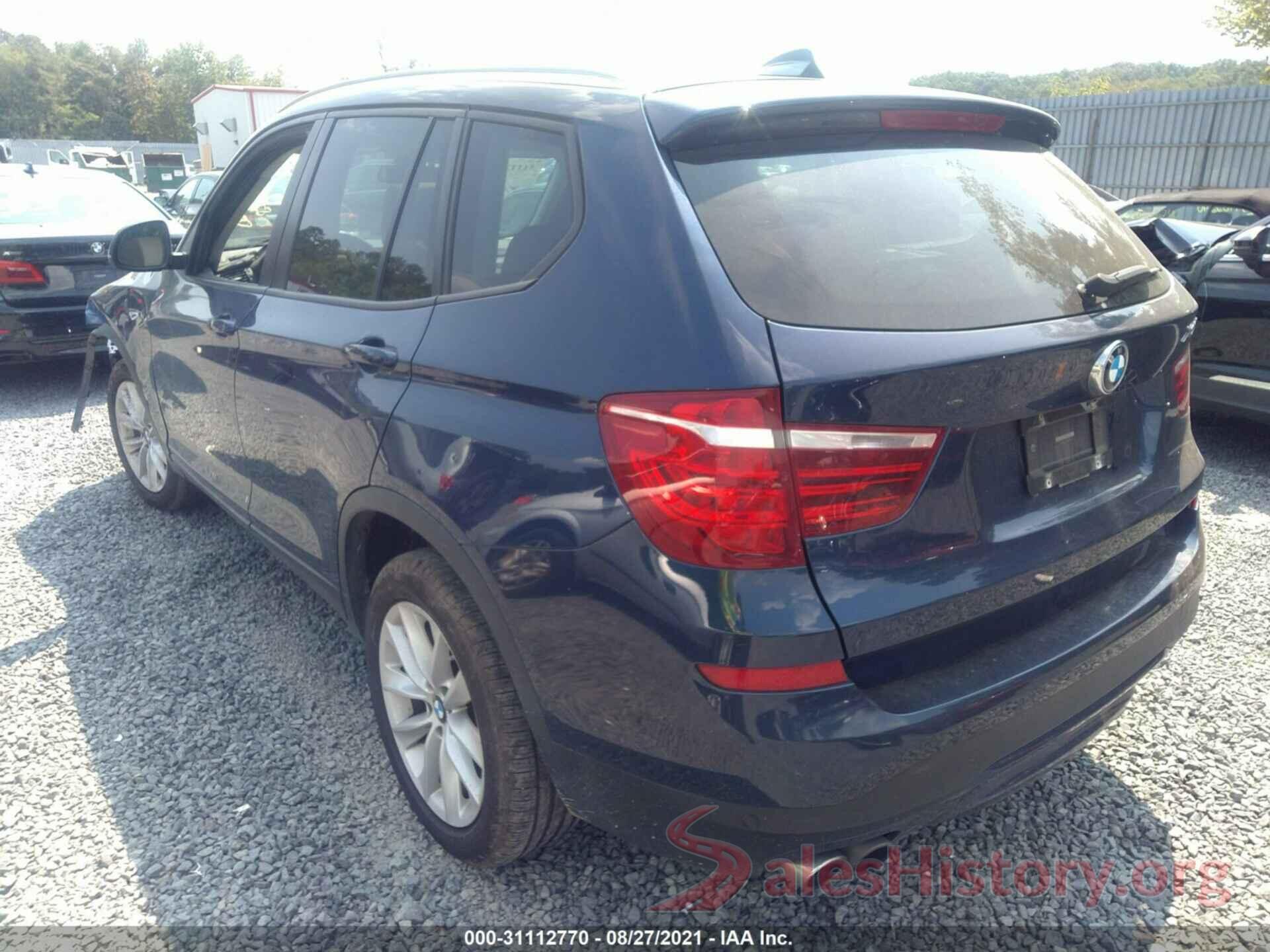 5UXWX9C58H0T09744 2017 BMW X3