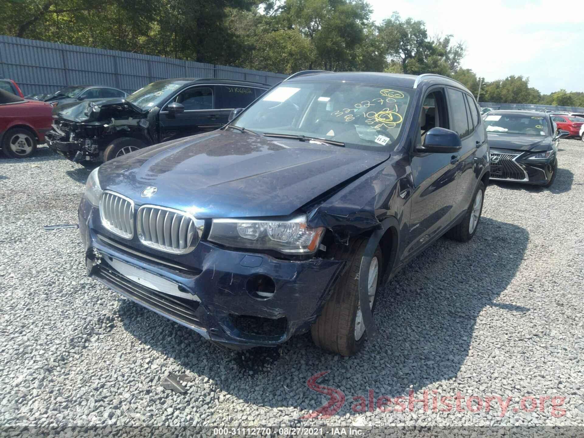 5UXWX9C58H0T09744 2017 BMW X3