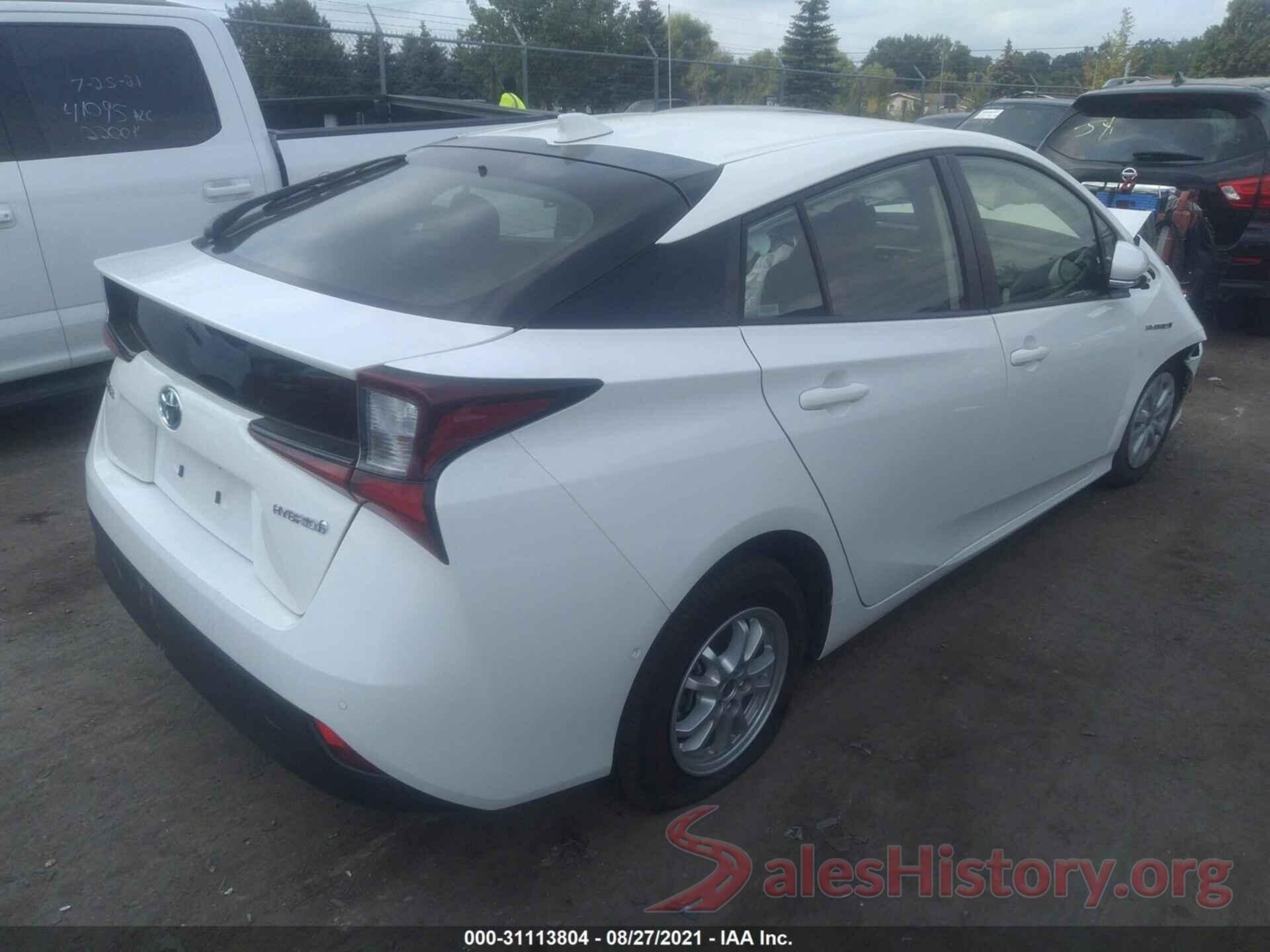 JTDKAMFU0M3148564 2021 TOYOTA PRIUS