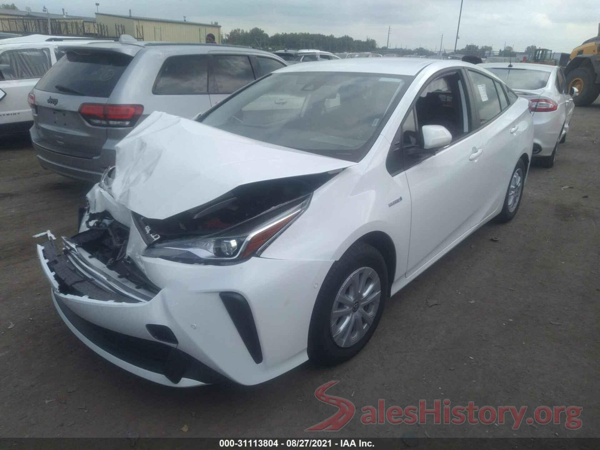 JTDKAMFU0M3148564 2021 TOYOTA PRIUS