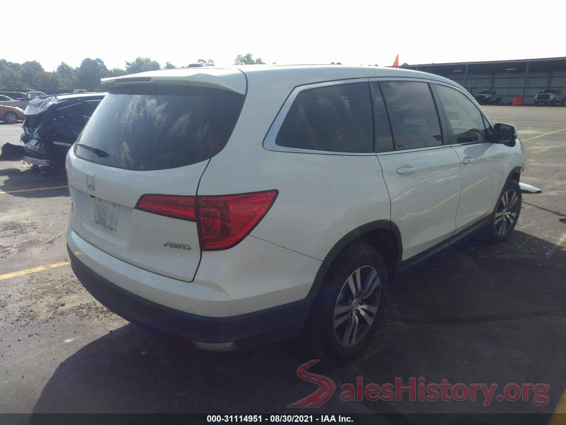 5FNYF6H74GB030457 2016 HONDA PILOT