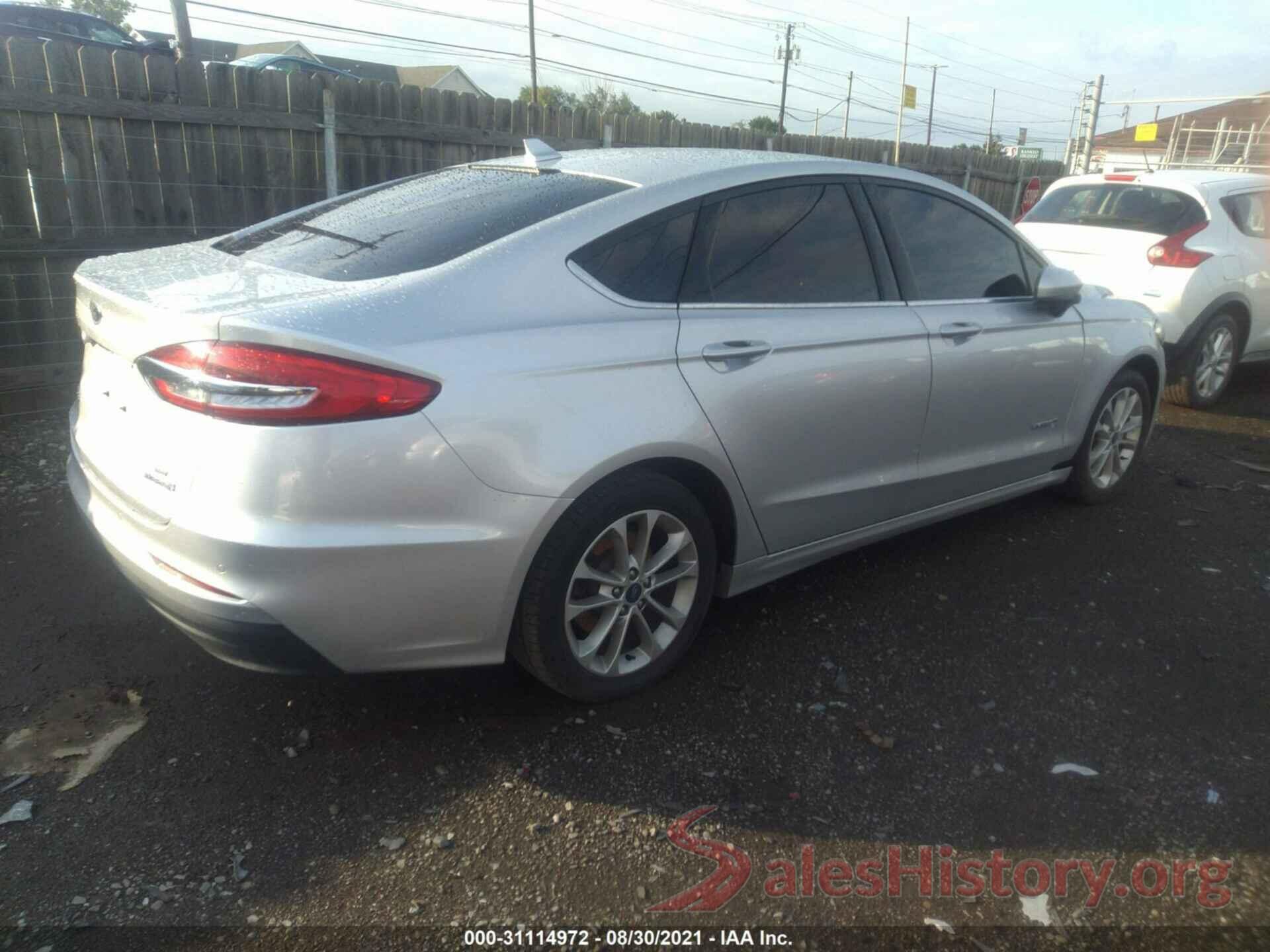 3FA6P0LU3KR124597 2019 FORD FUSION HYBRID