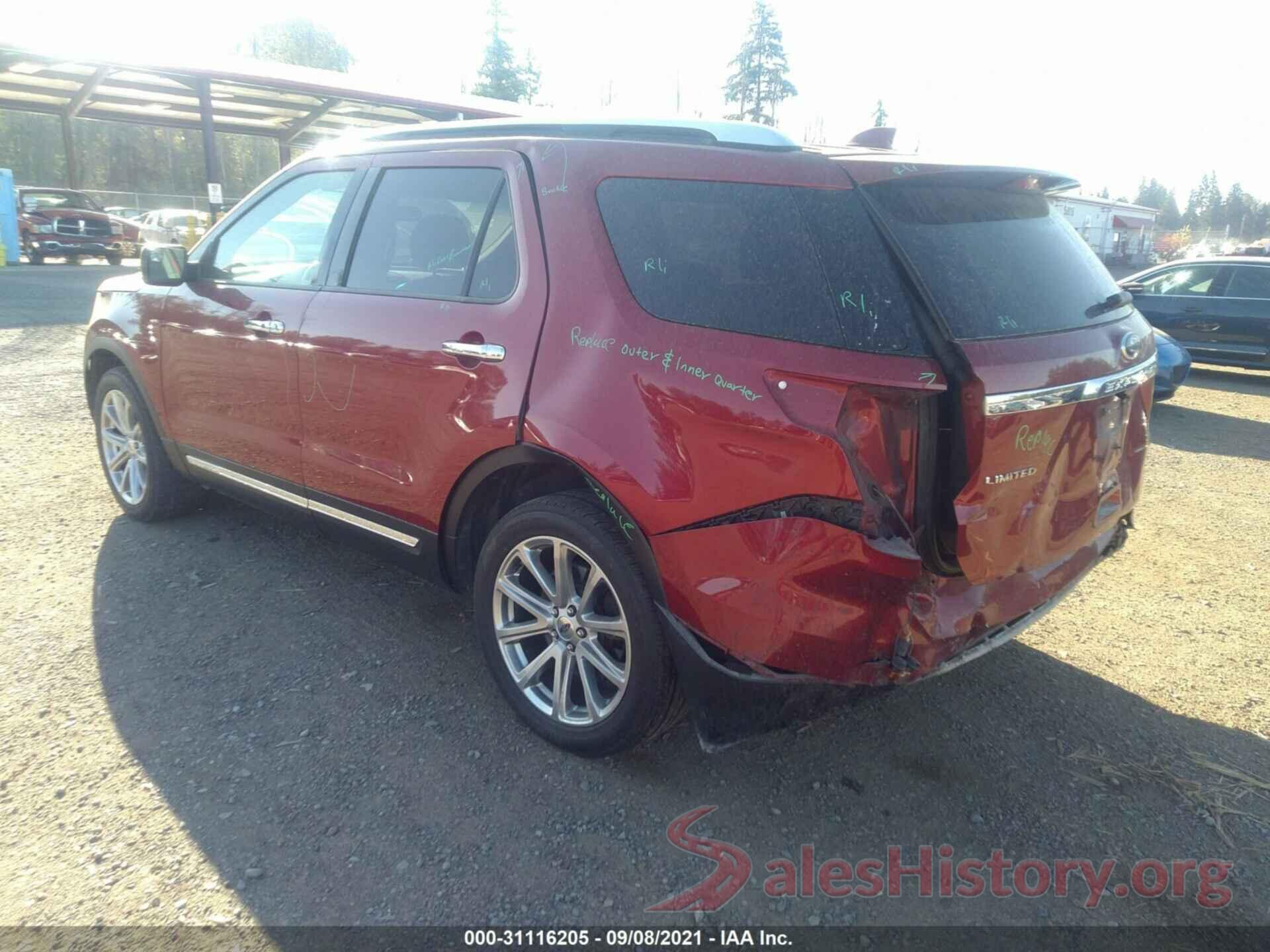 1FM5K8F84GGA45418 2016 FORD EXPLORER