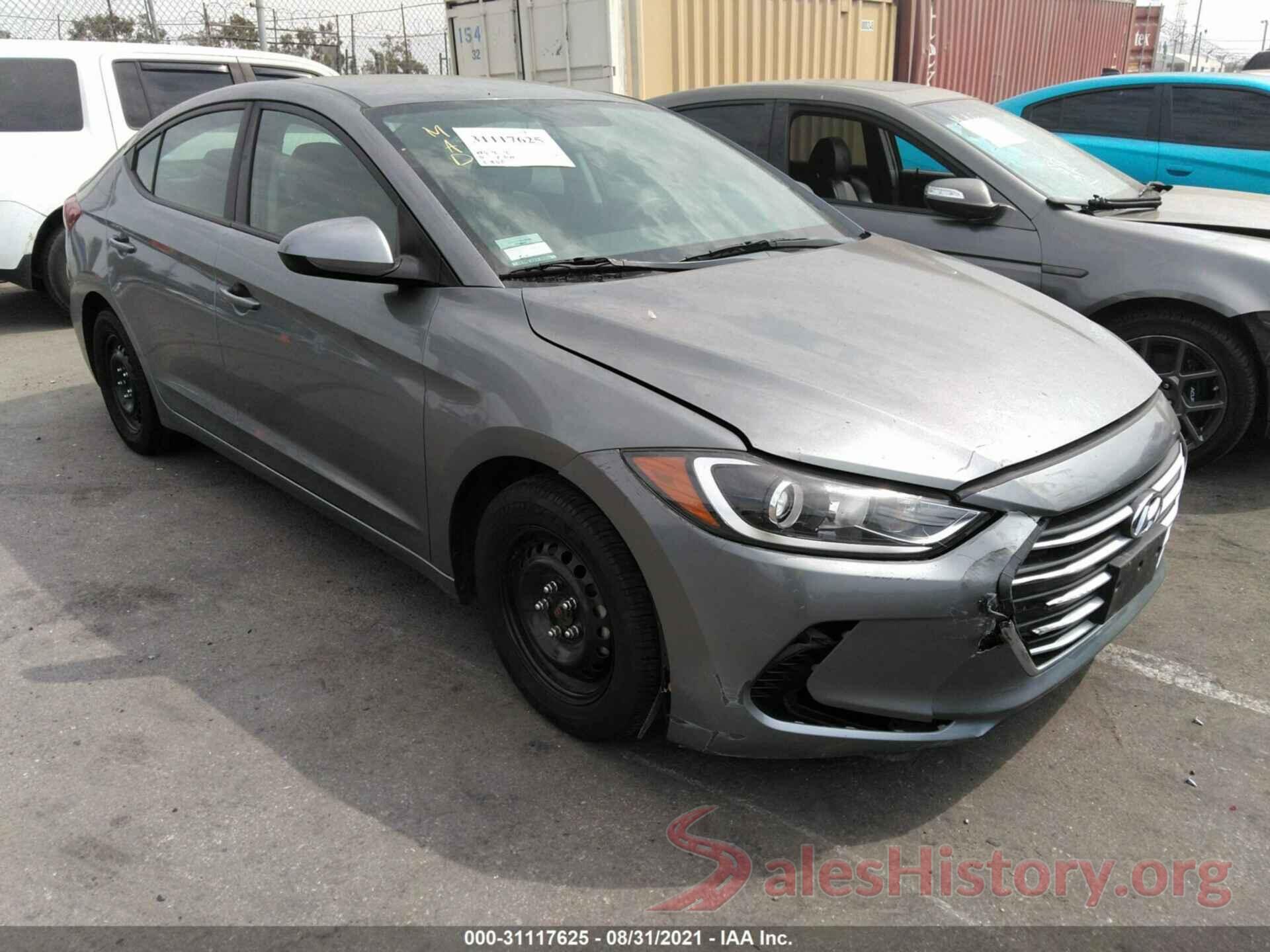 KMHD74LF2HU092765 2017 HYUNDAI ELANTRA