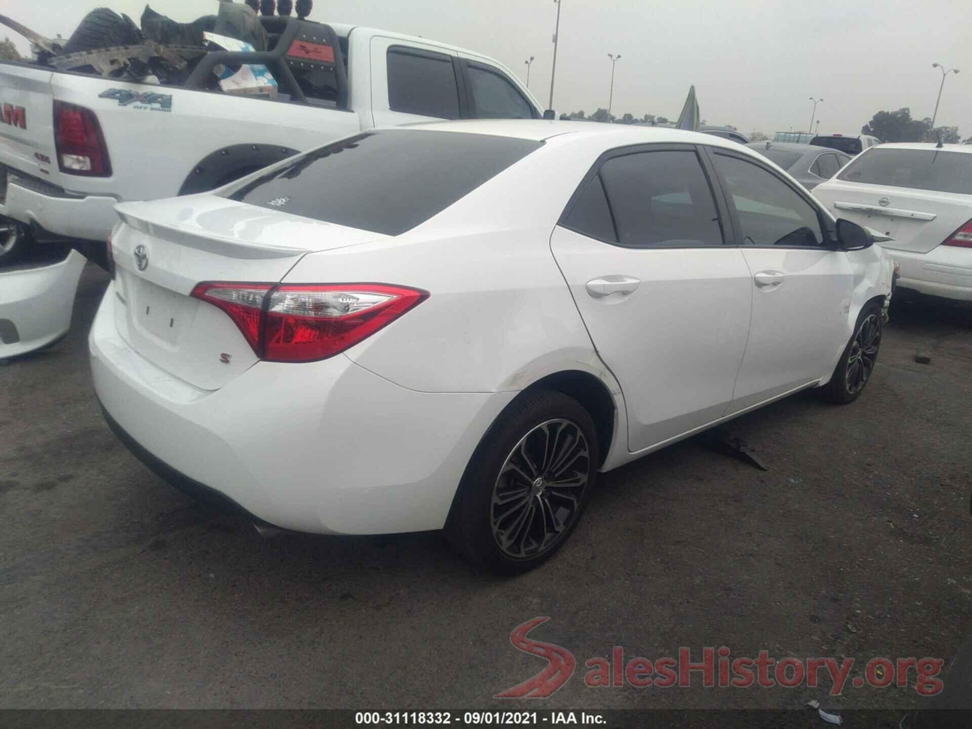 5YFBURHE6GP437986 2016 TOYOTA COROLLA