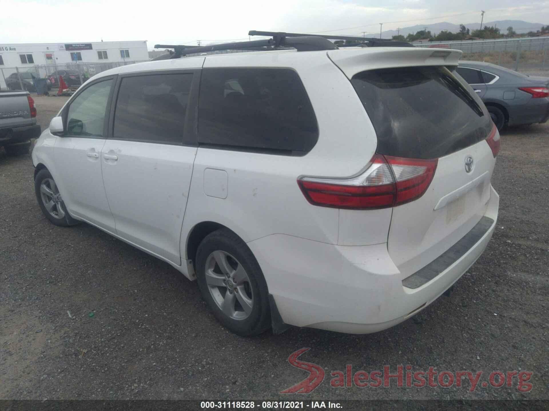 5TDKZ3DC3HS803026 2017 TOYOTA SIENNA