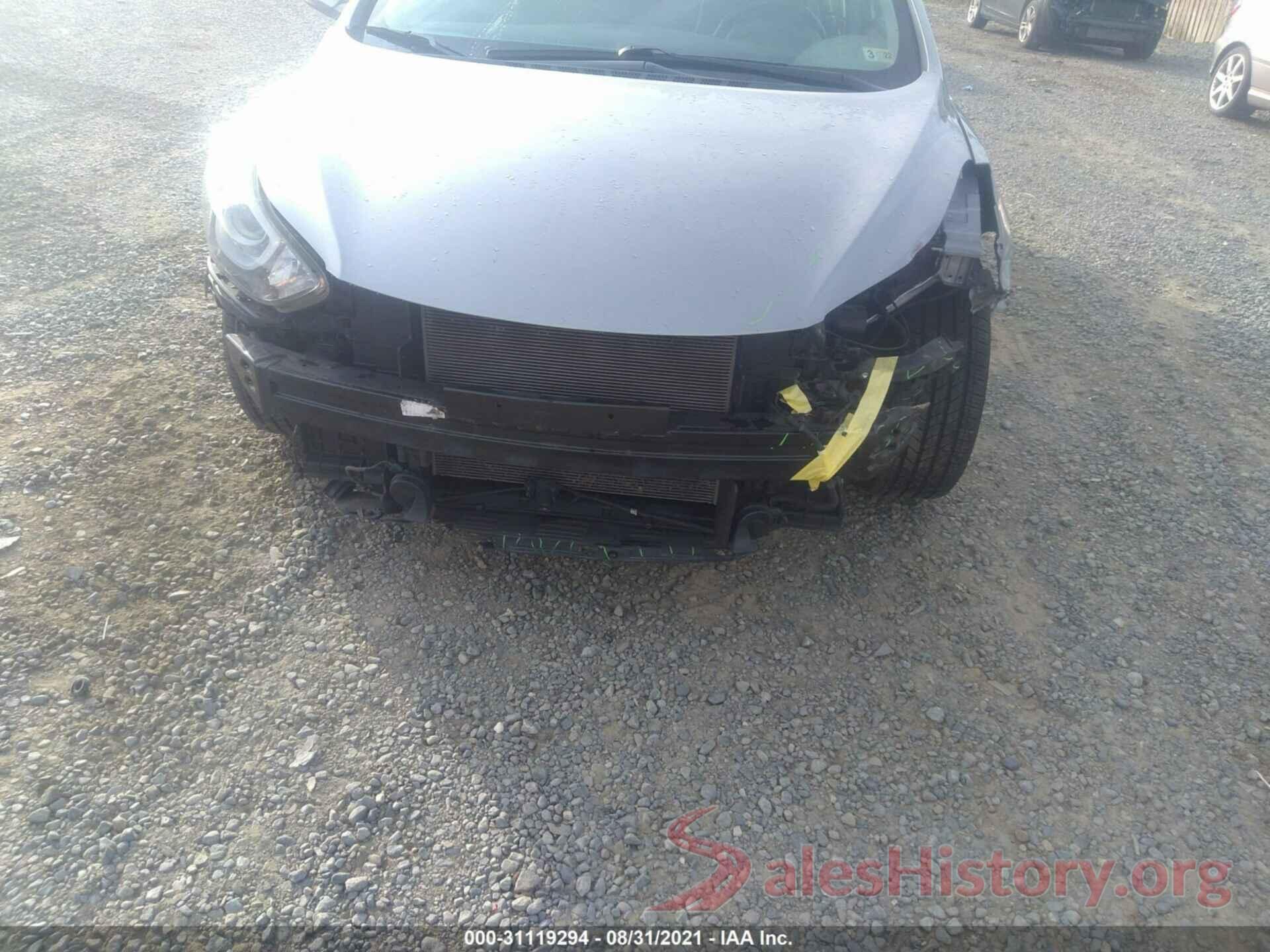 5NPDH4AE4GH658431 2016 HYUNDAI ELANTRA