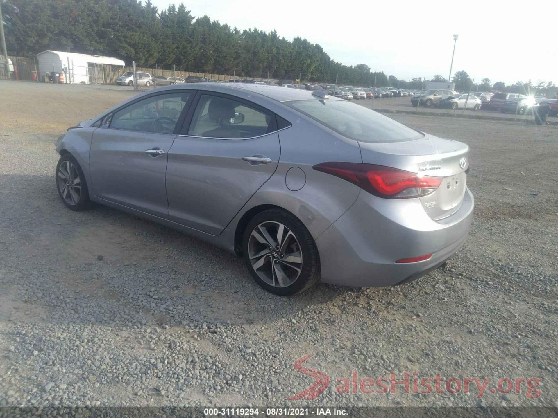 5NPDH4AE4GH658431 2016 HYUNDAI ELANTRA