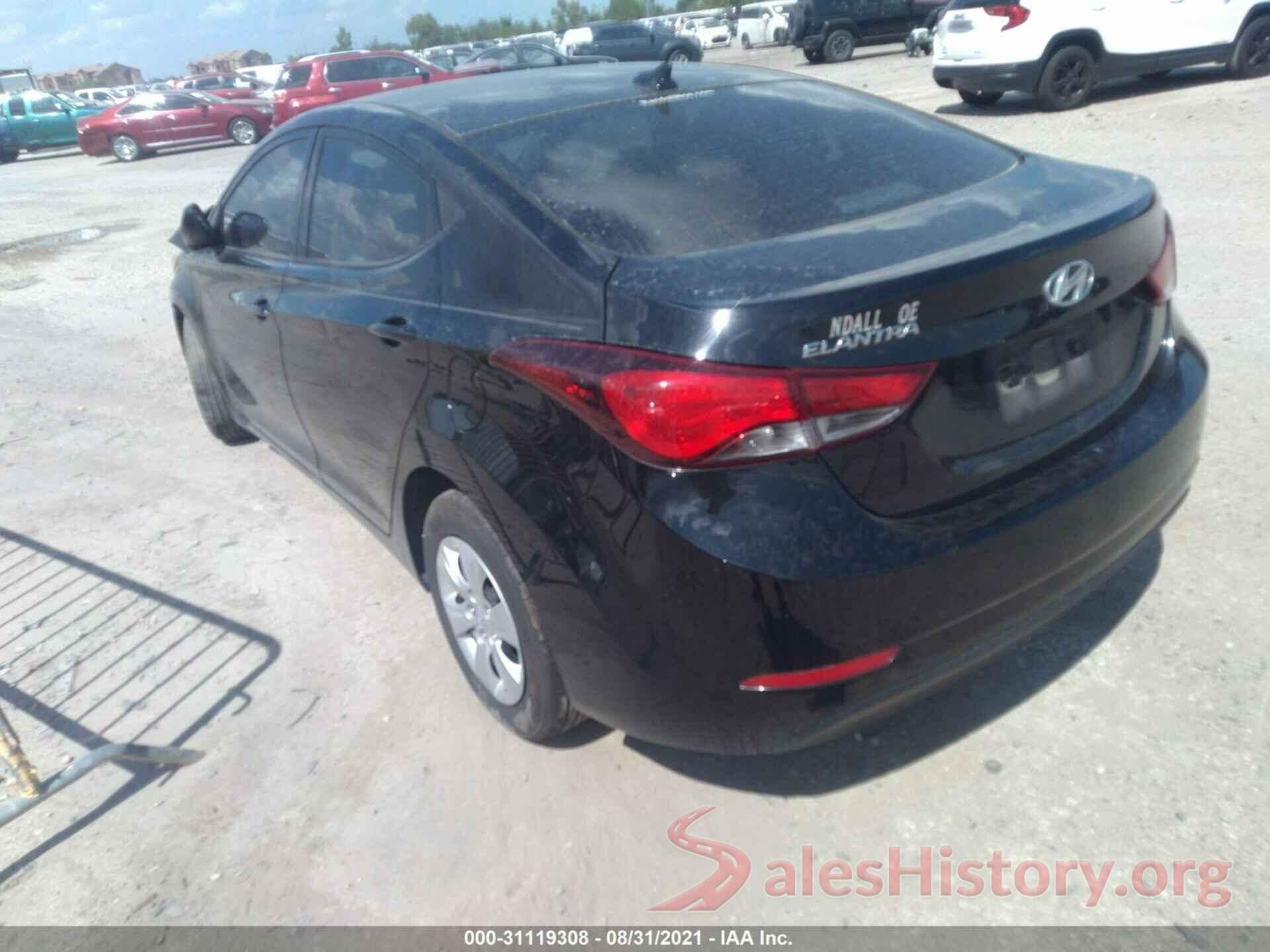 5NPDH4AE0GH746005 2016 HYUNDAI ELANTRA