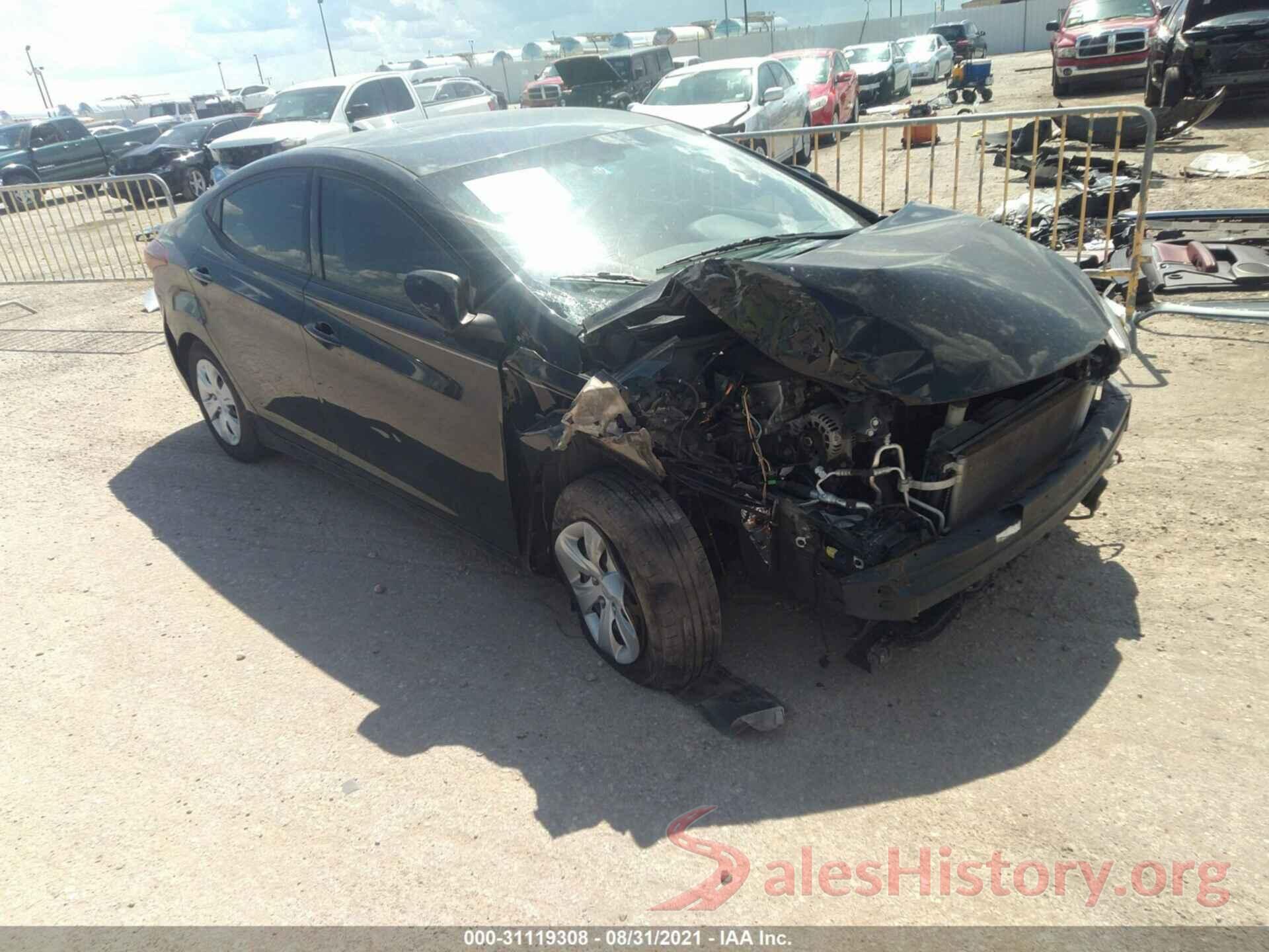 5NPDH4AE0GH746005 2016 HYUNDAI ELANTRA