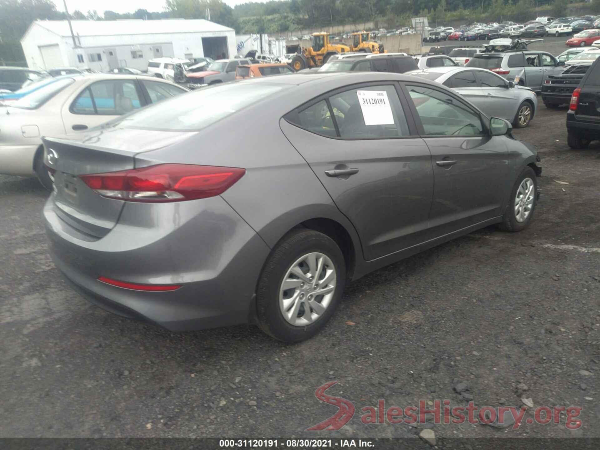 5NPD74LF0JH267938 2018 HYUNDAI ELANTRA