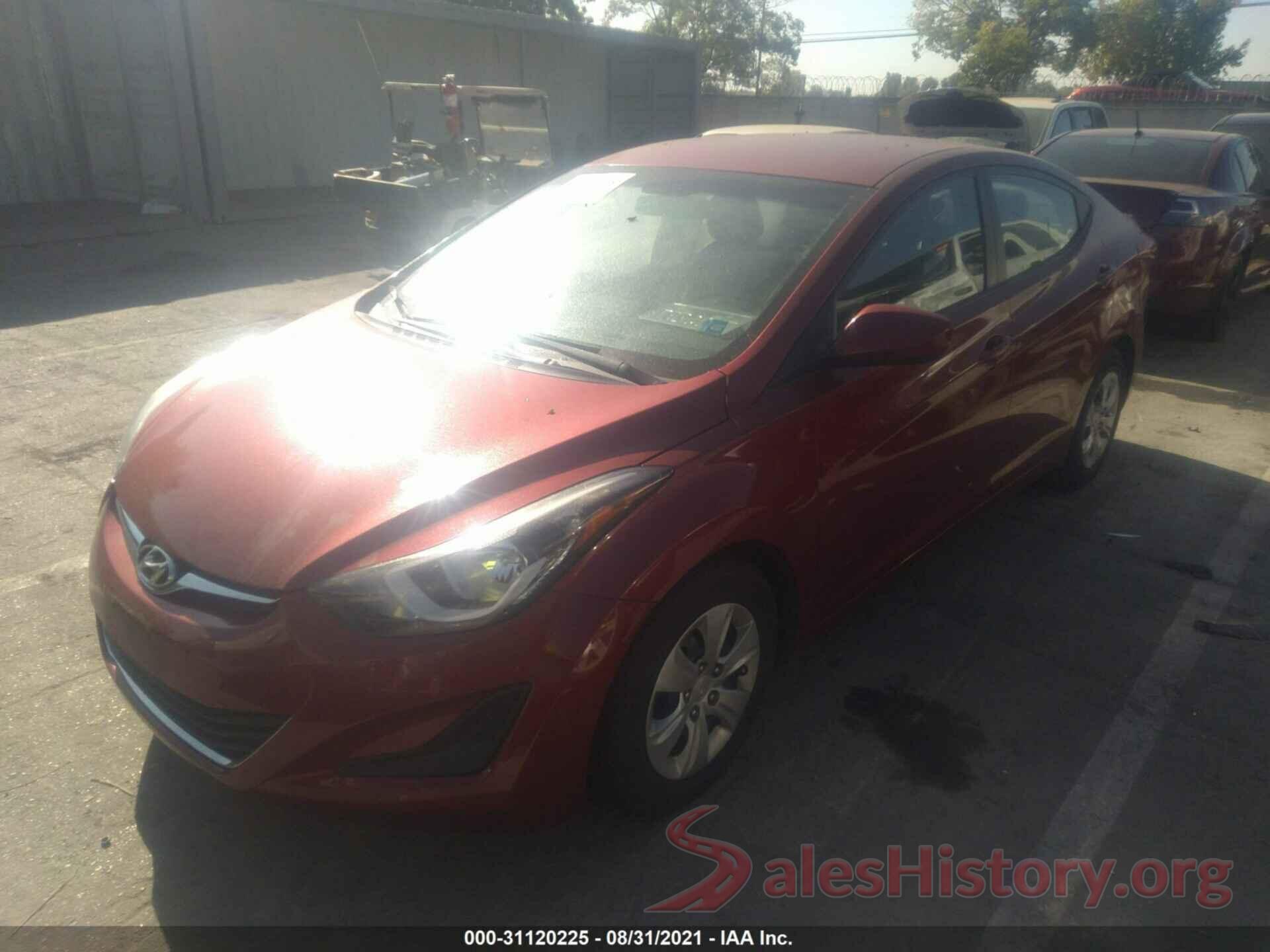 5NPDH4AE6GH699532 2016 HYUNDAI ELANTRA