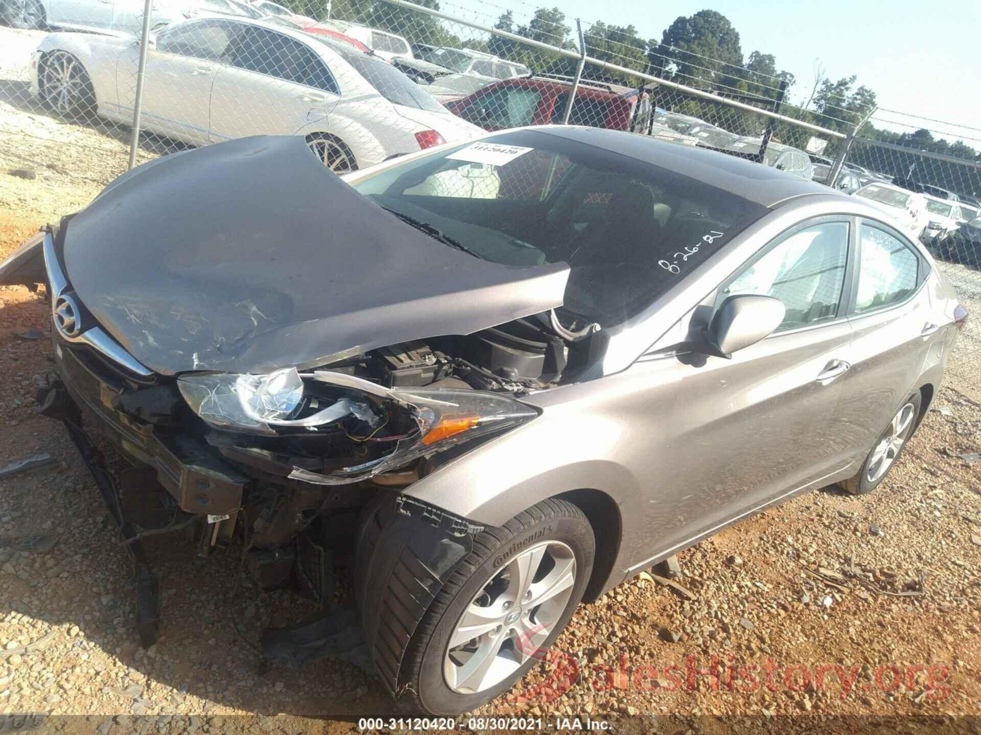 5NPDH4AE2GH679682 2016 HYUNDAI ELANTRA