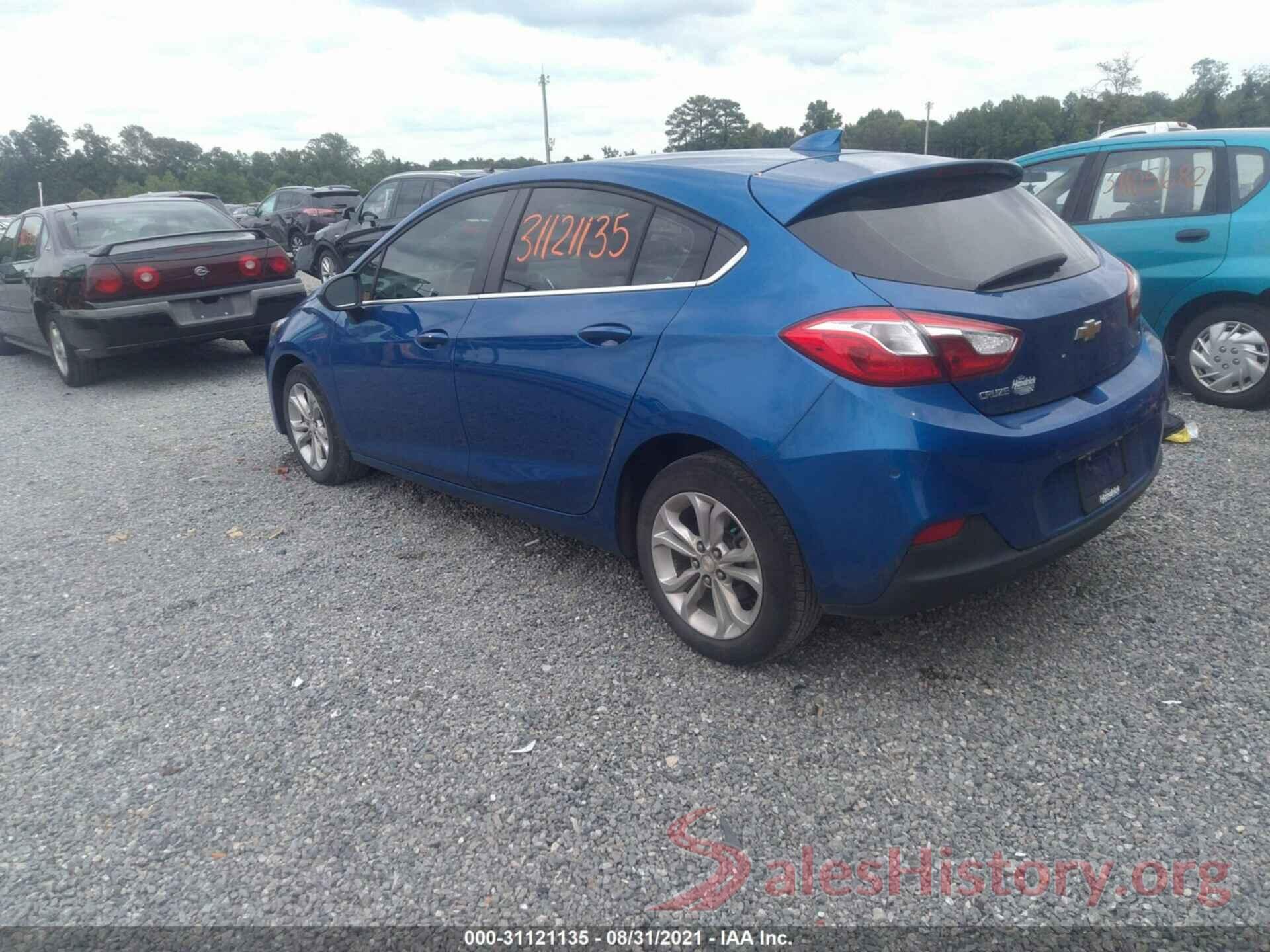 3G1BE6SM7KS595124 2019 CHEVROLET CRUZE