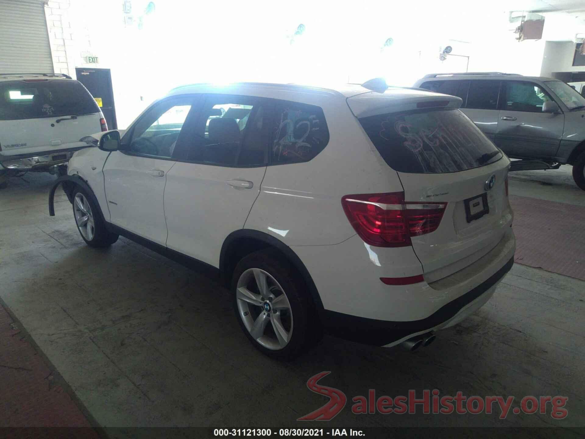 5UXWX9C5XH0T09857 2017 BMW X3