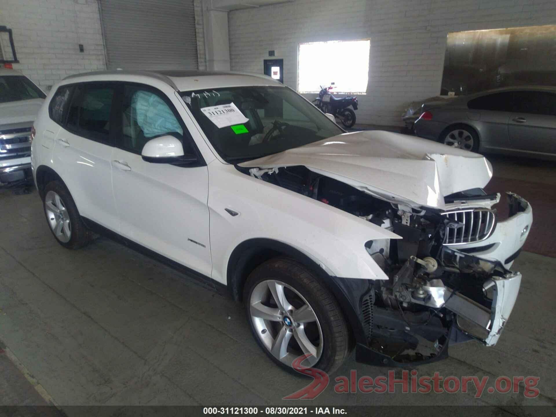 5UXWX9C5XH0T09857 2017 BMW X3