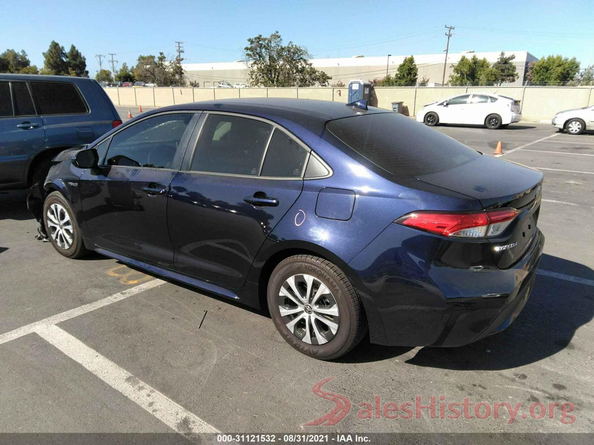 JTDEAMDE2MJ032013 2021 TOYOTA COROLLA