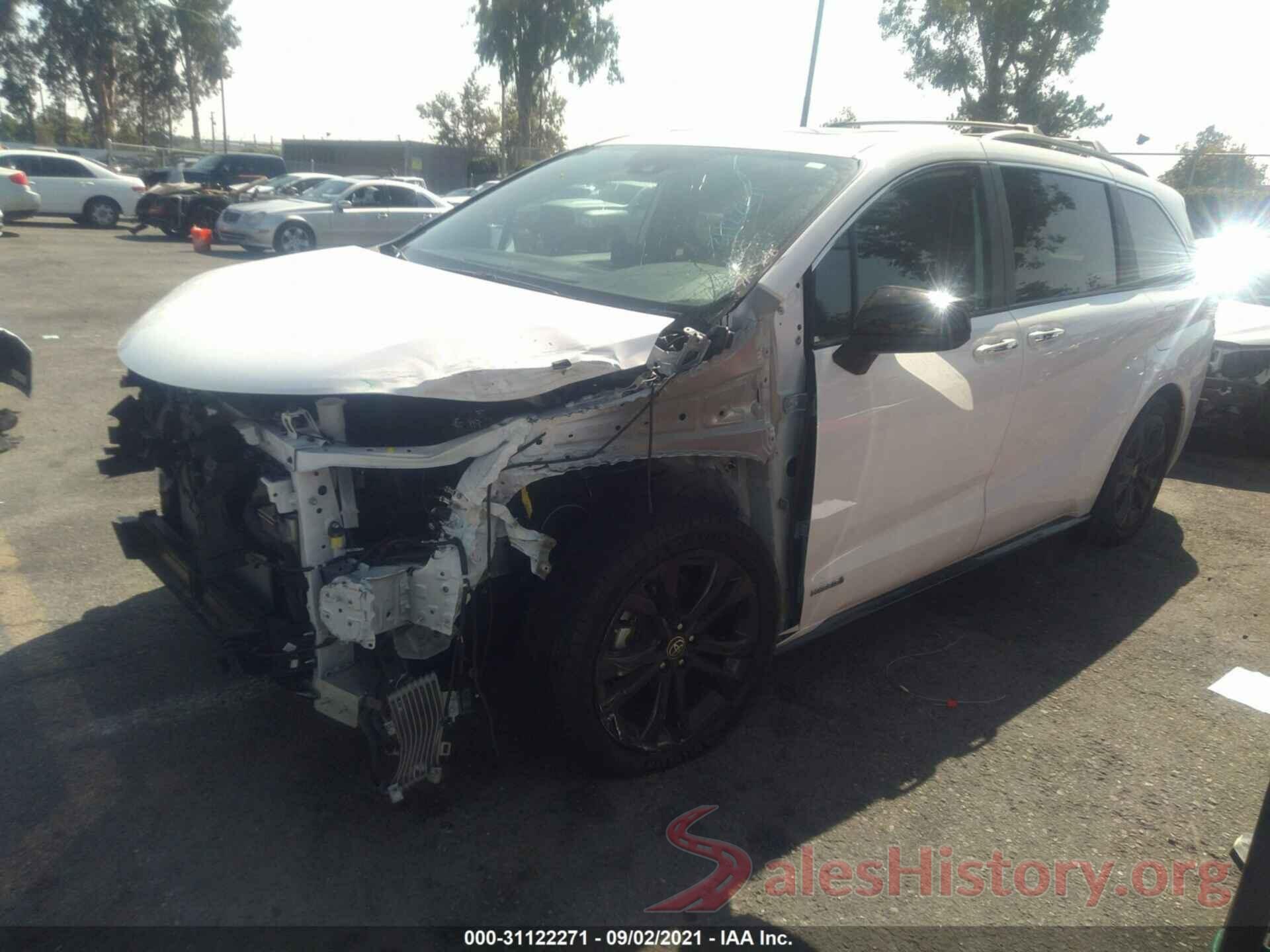 5TDDRKEC2MS006116 2021 TOYOTA SIENNA