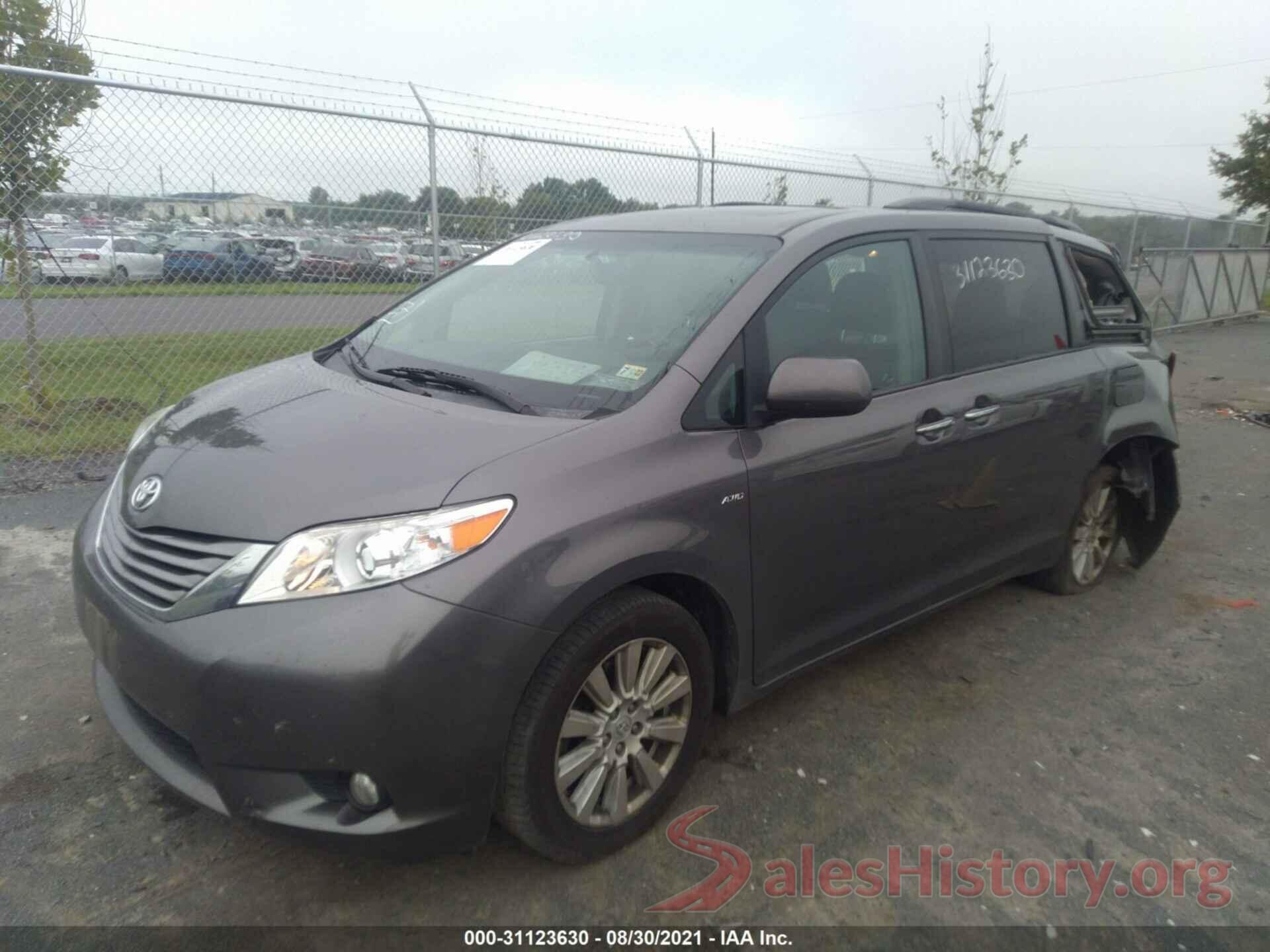 5TDDZ3DC6HS166075 2017 TOYOTA SIENNA