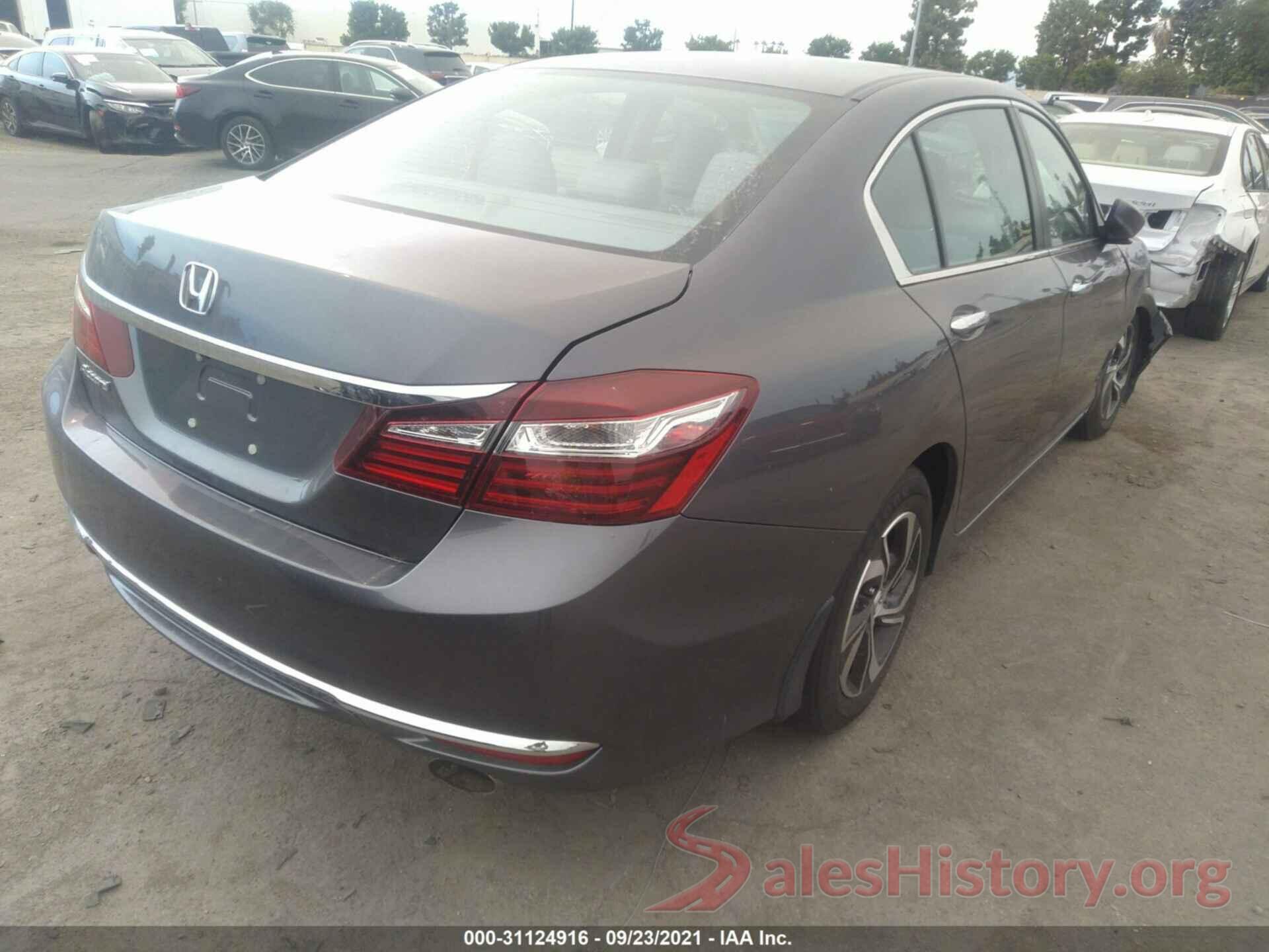 1HGCR2F45GA088347 2016 HONDA ACCORD SEDAN