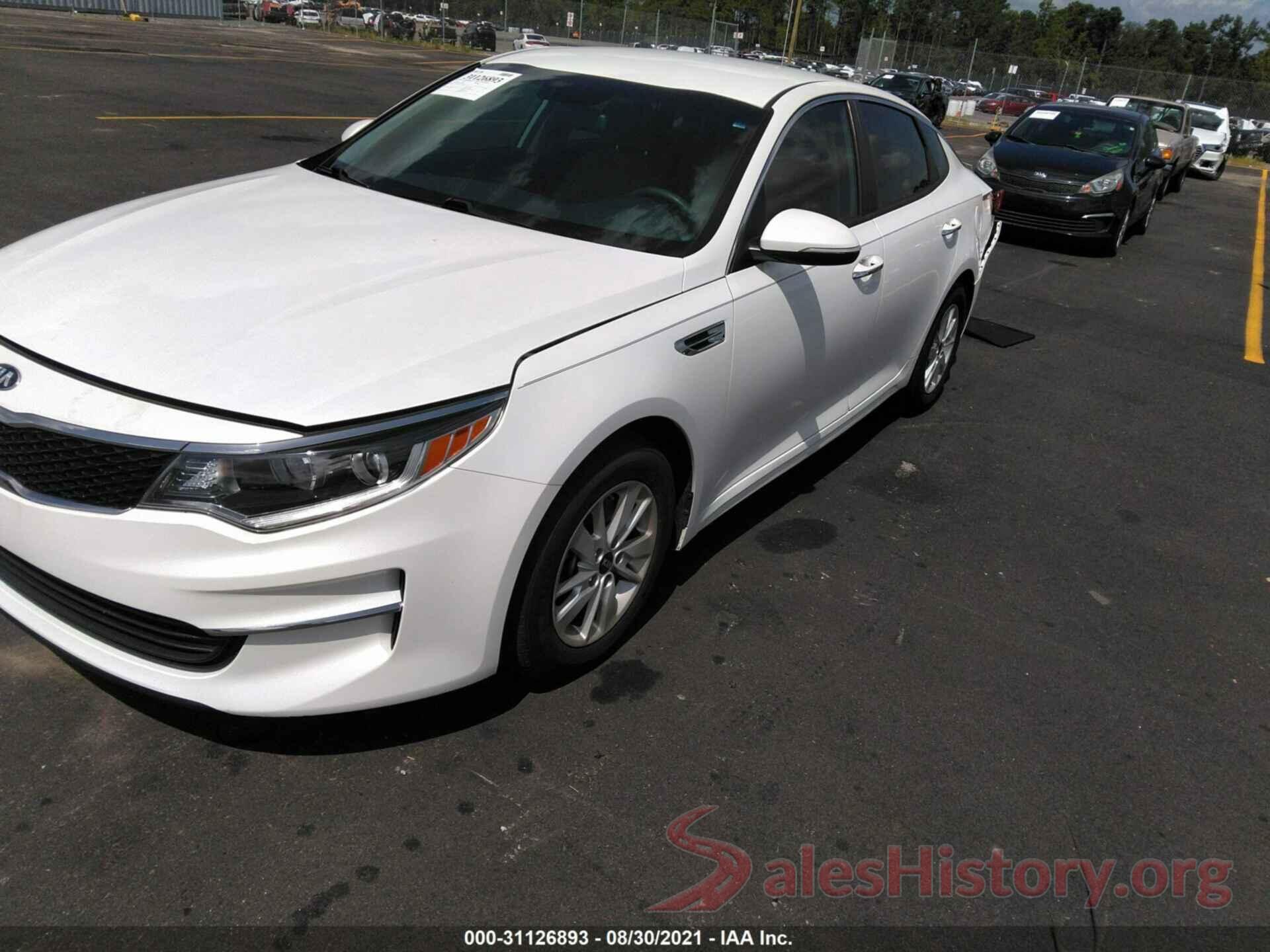 KNAGT4L31G5084374 2016 KIA OPTIMA