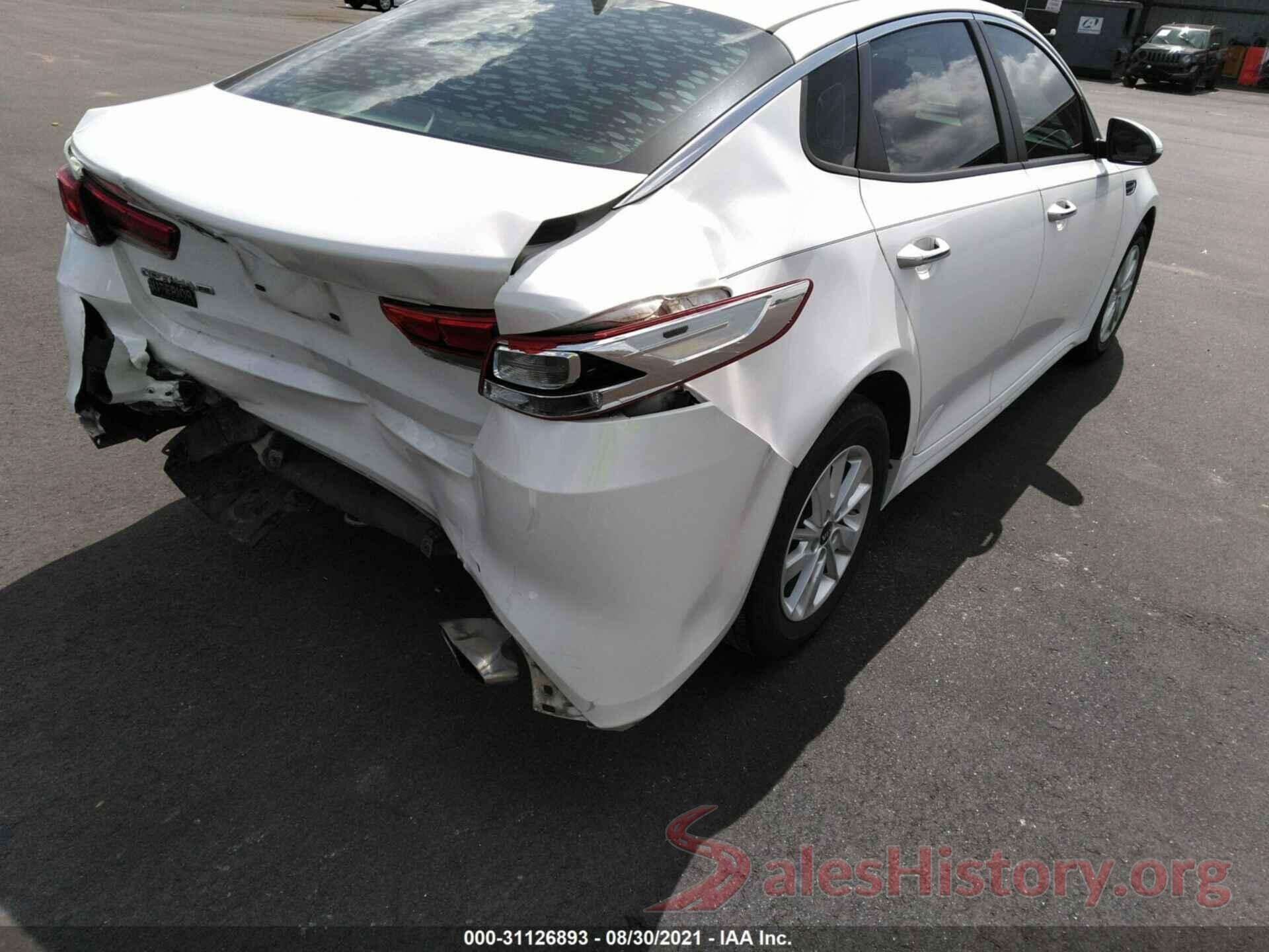 KNAGT4L31G5084374 2016 KIA OPTIMA