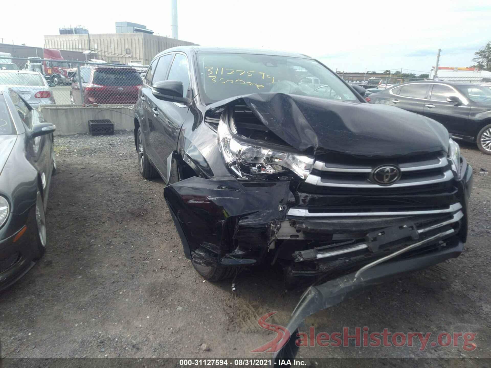 5TDBZRFH6HS435551 2017 TOYOTA HIGHLANDER