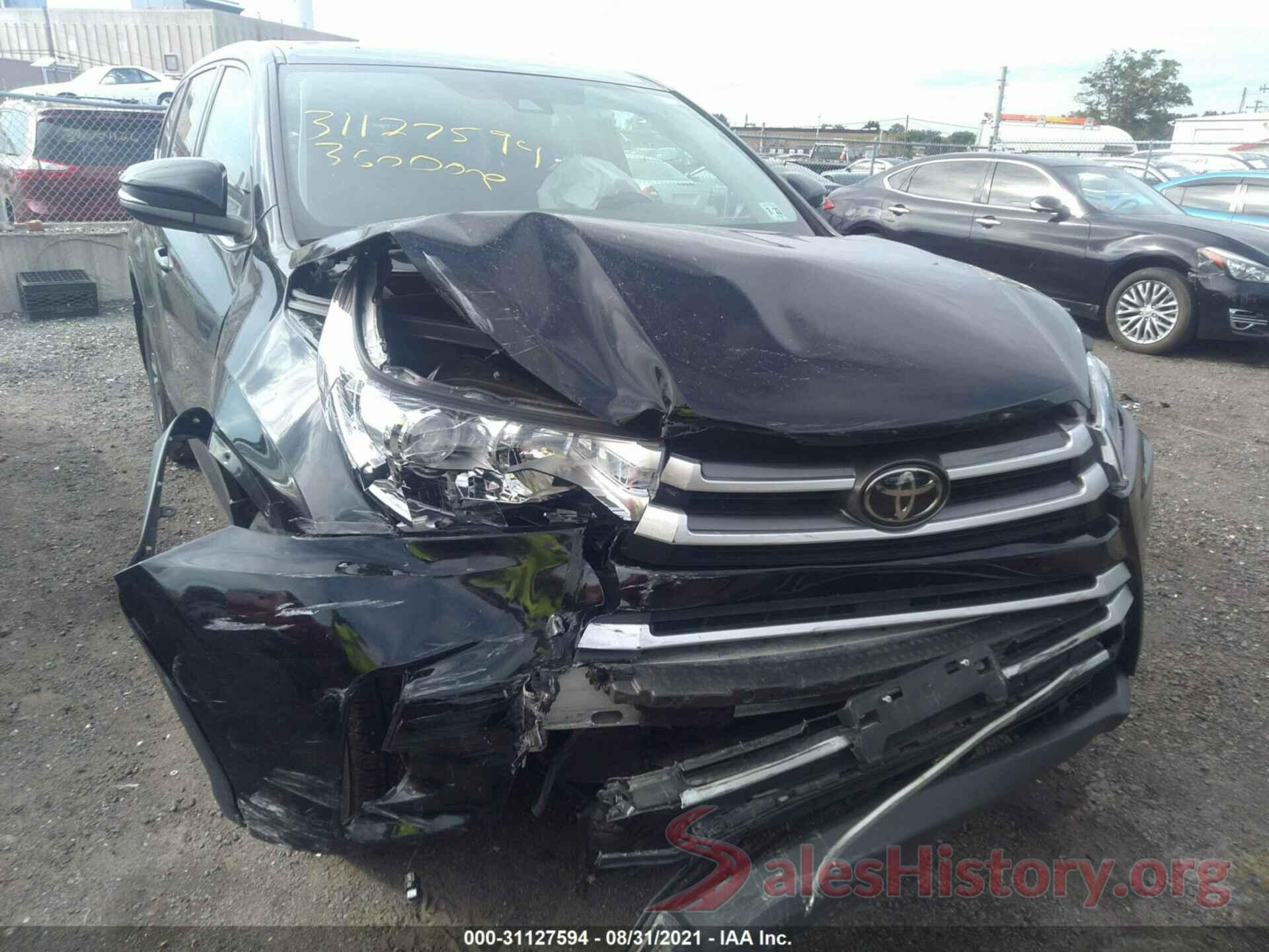 5TDBZRFH6HS435551 2017 TOYOTA HIGHLANDER