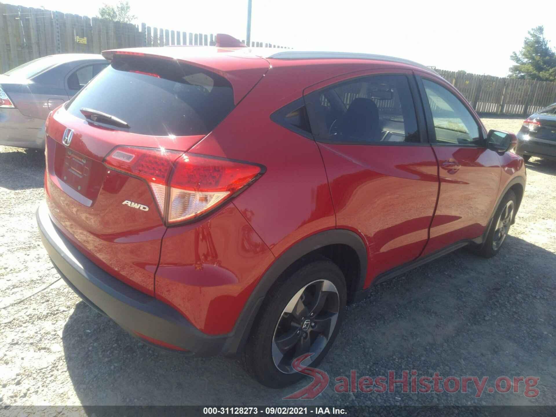 3CZRU6H72JM701633 2018 HONDA HR-V