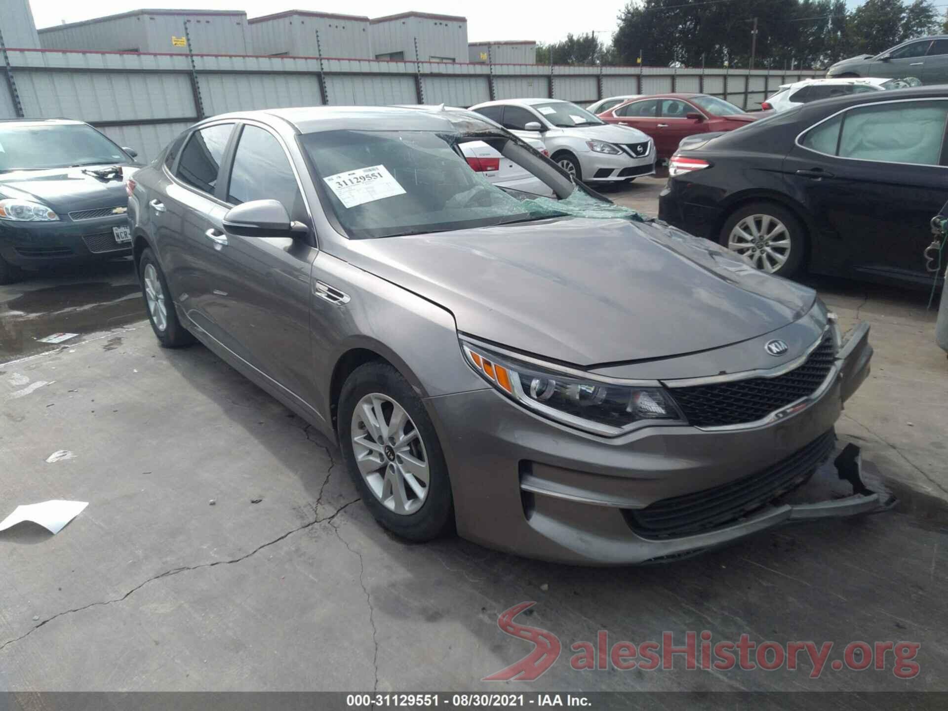 5XXGT4L39GG082077 2016 KIA OPTIMA