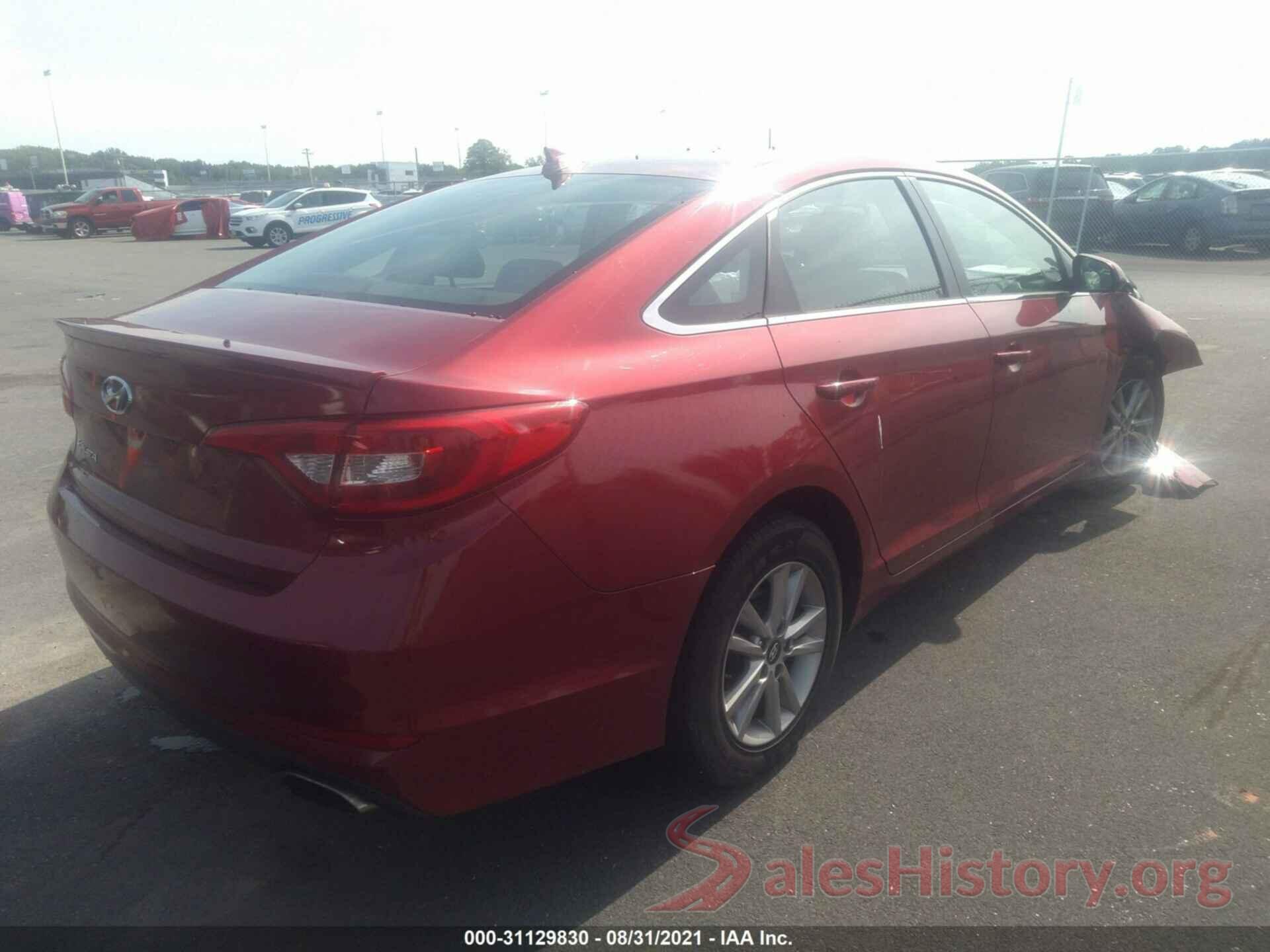 5NPE24AF4GH313673 2016 HYUNDAI SONATA