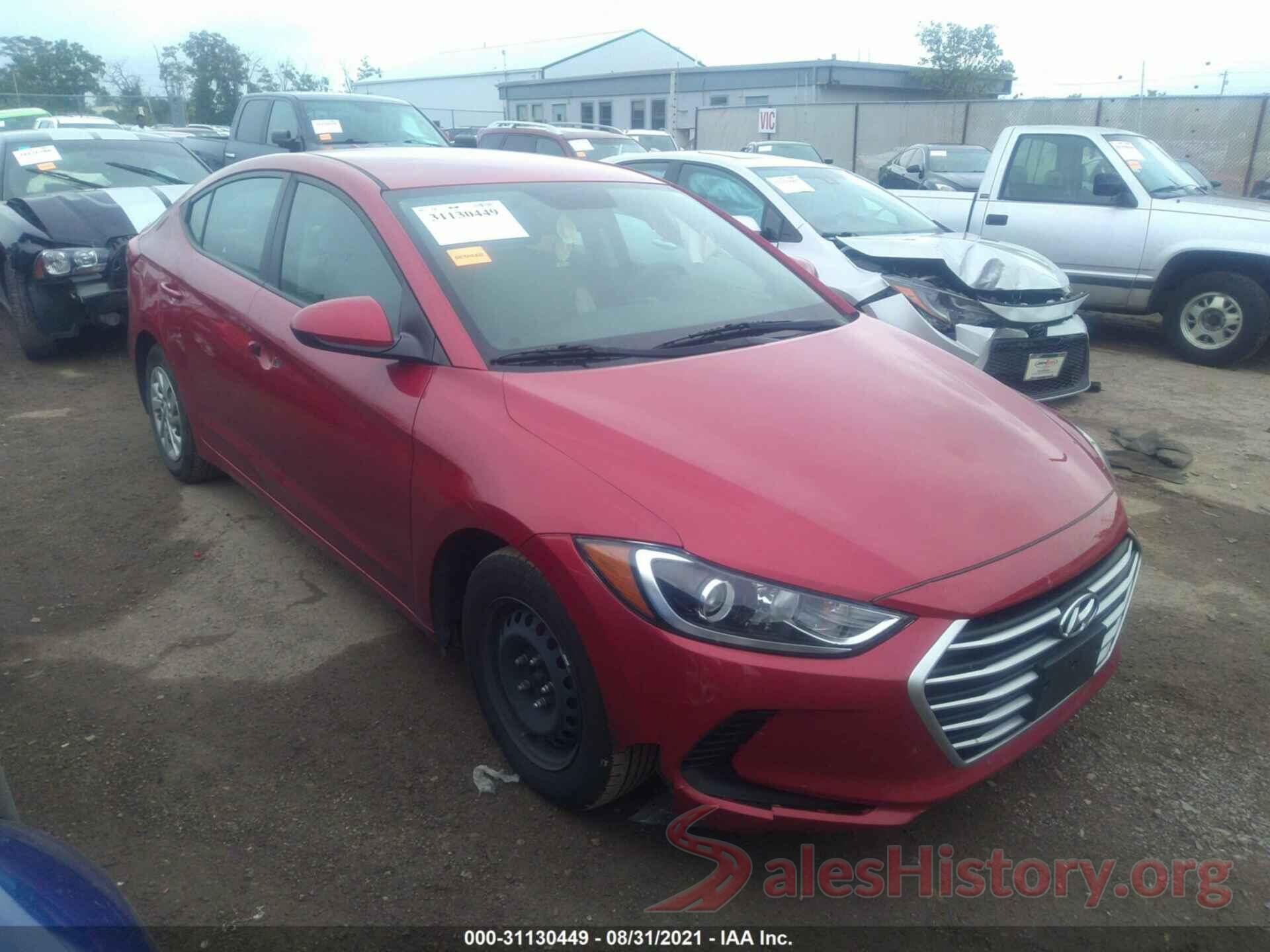 5NPD74LF7HH155289 2017 HYUNDAI ELANTRA