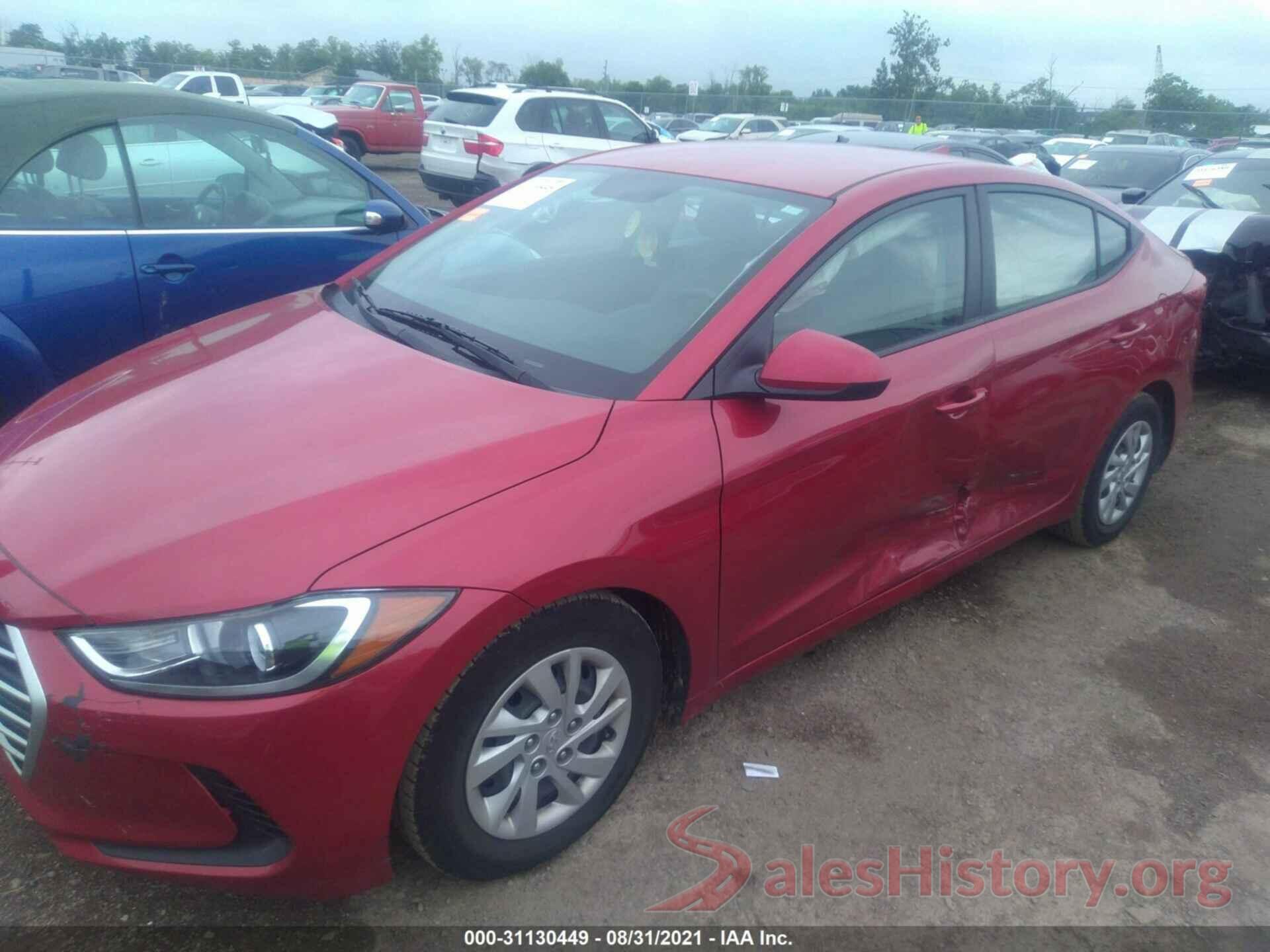 5NPD74LF7HH155289 2017 HYUNDAI ELANTRA